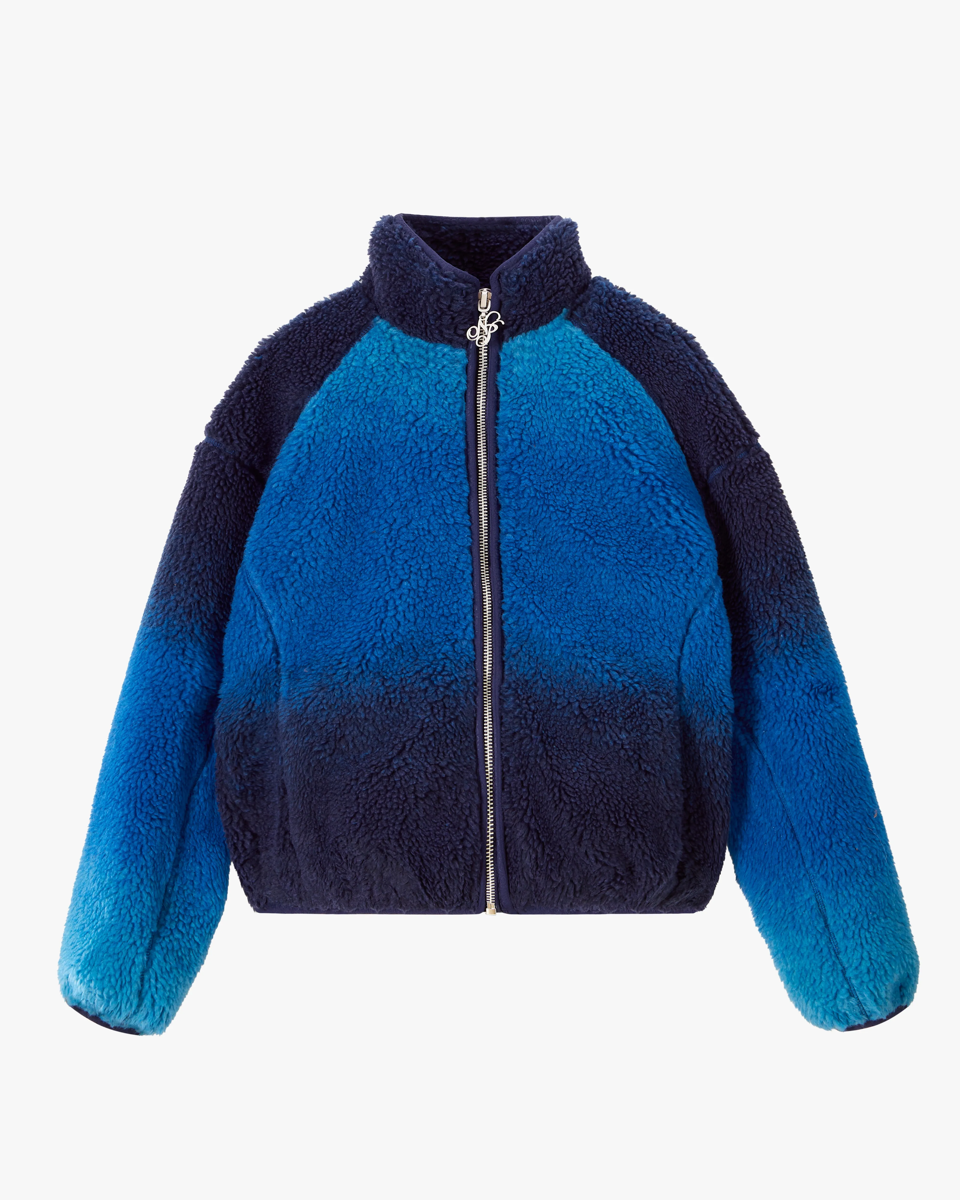 Teddy Degrade Jacket Solid Blue sold by Nude Project