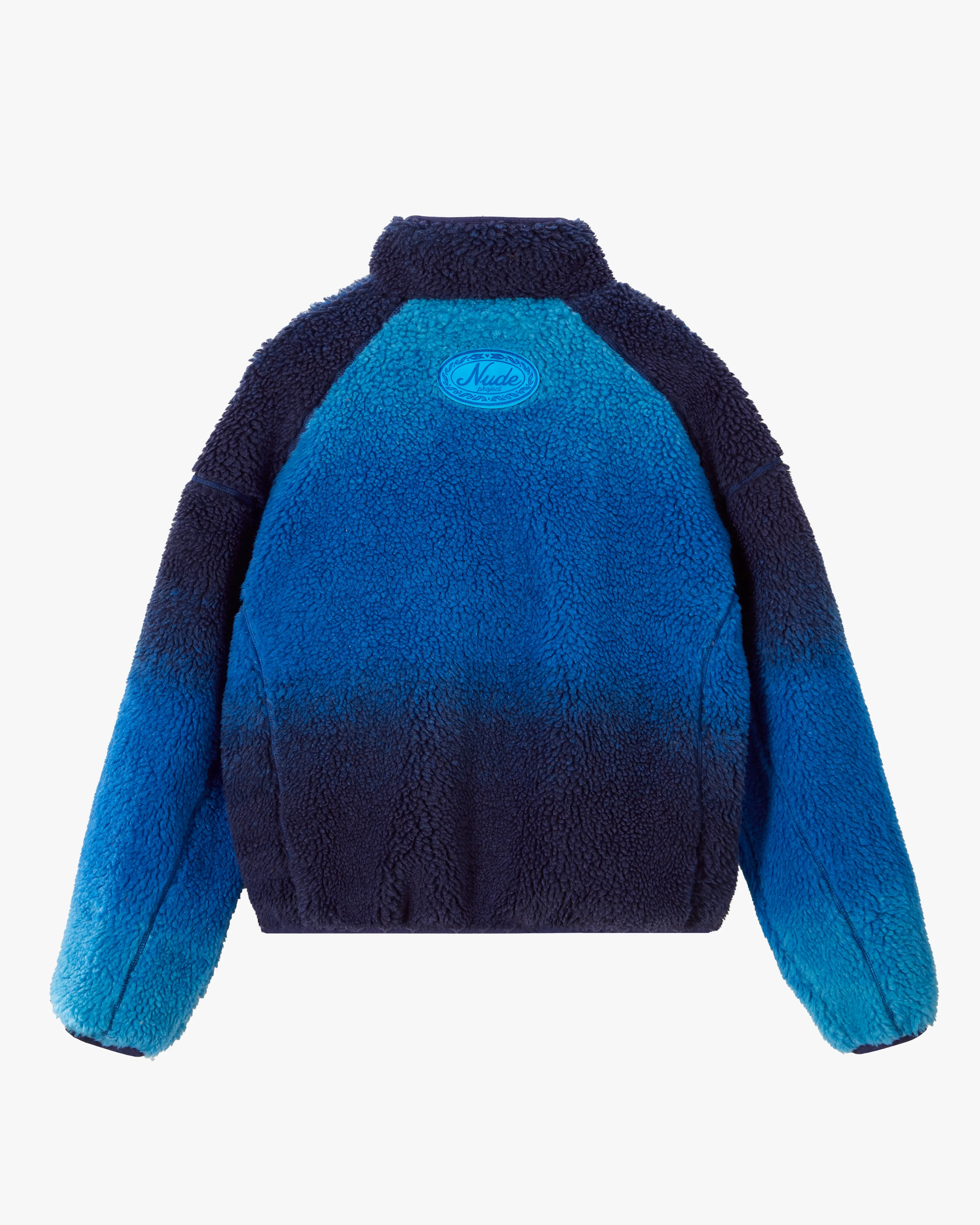 Teddy Degrade Jacket Solid Blue sold by Nude Project product image thumbnail 3