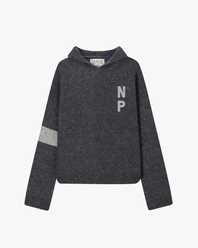 Numbers Knit Hoodie Ash sold by Nude Project