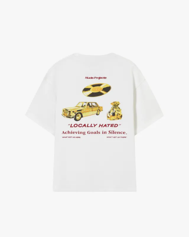 GOALS TEE WHITE sold by Nude Project