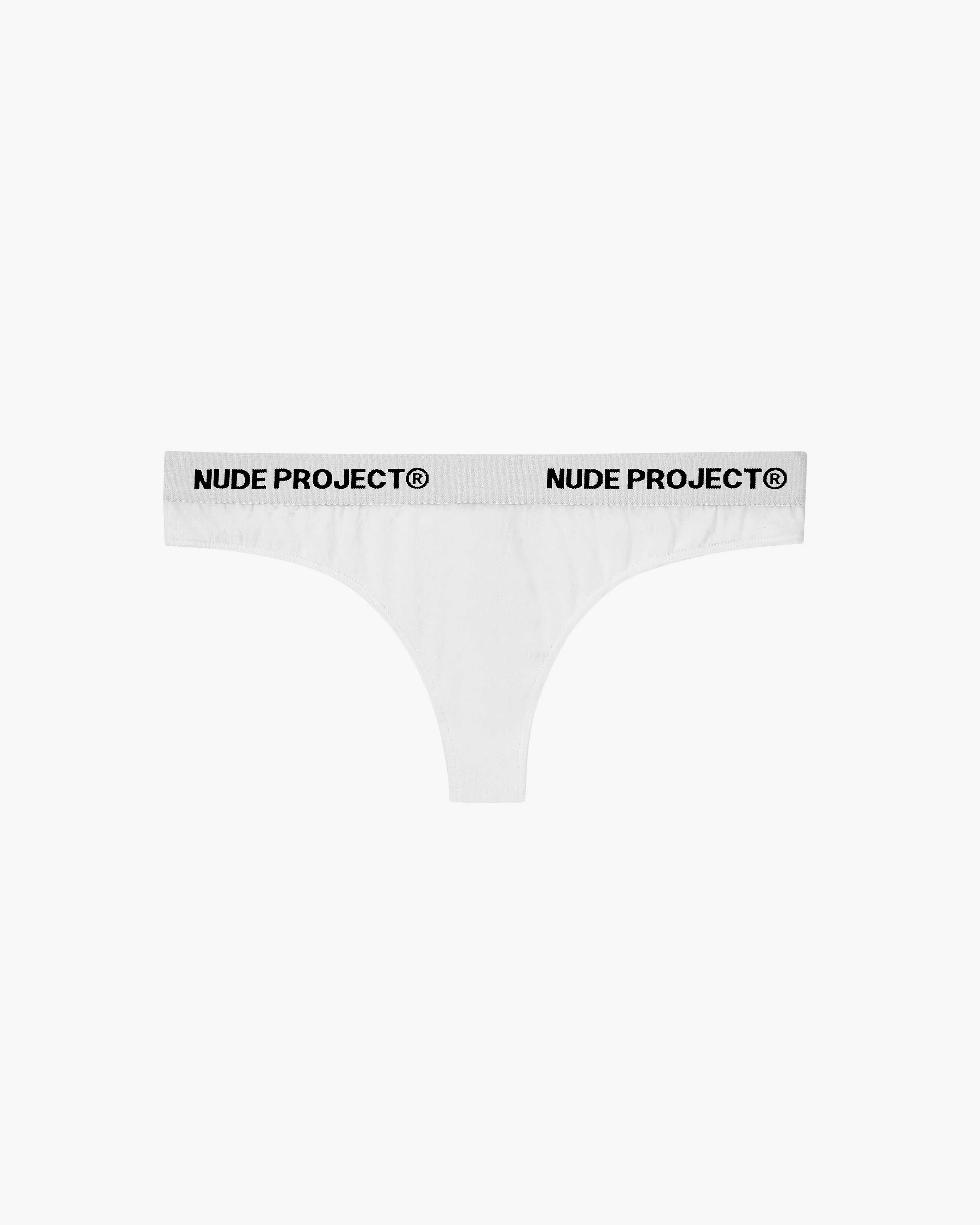 Essential Thong White sold by Nude Project
