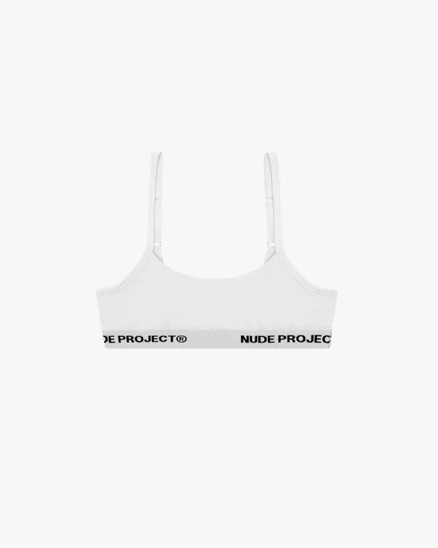 Essential Bra White sold by Nude Project
