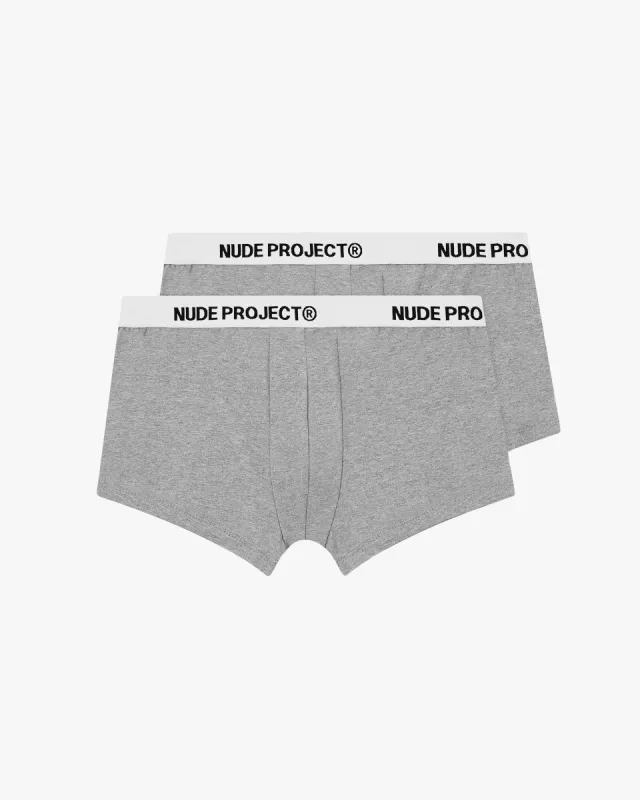 Boxer Briefs Grey 2xPack sold by Nude Project