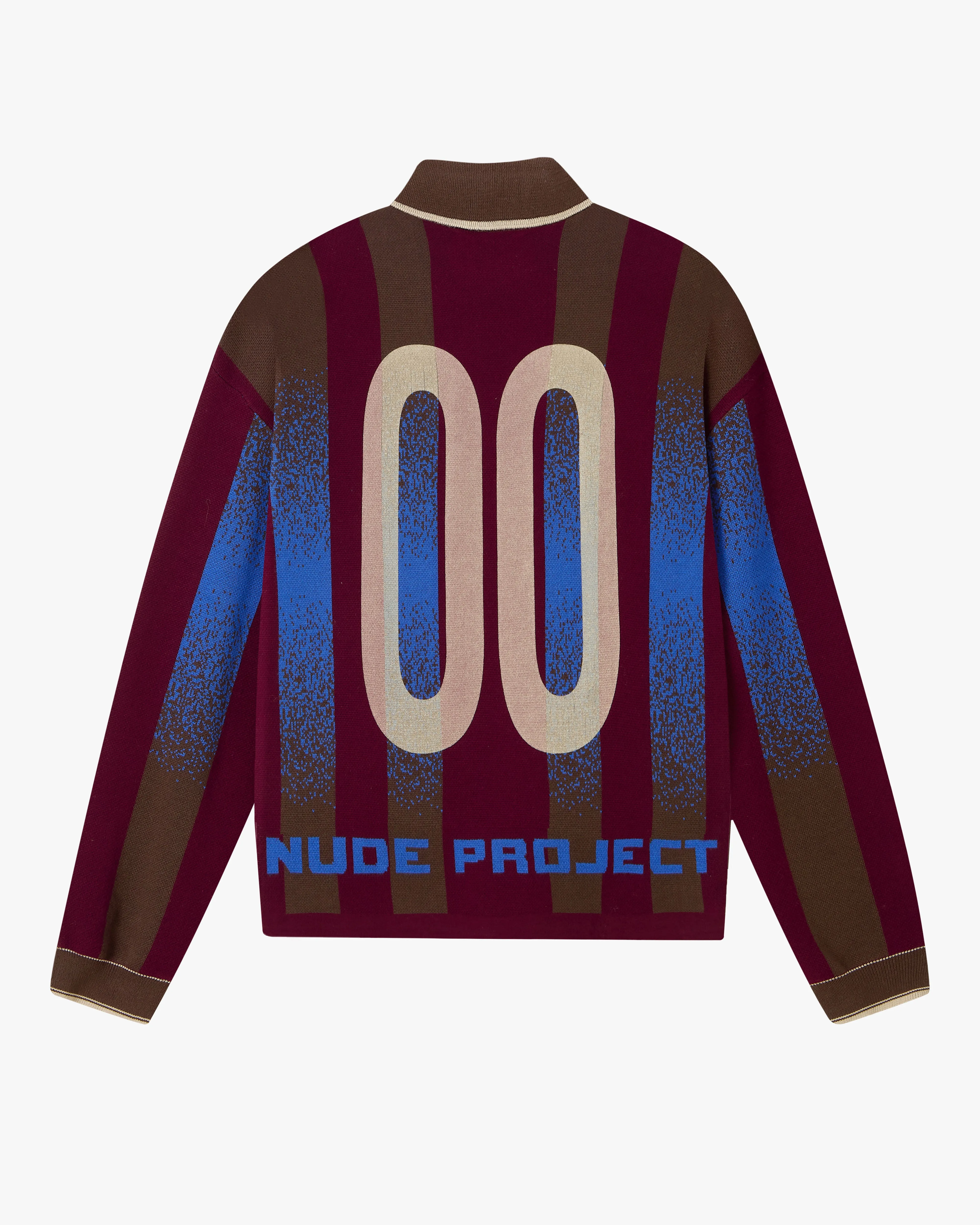 FOOTBALL POLO KNIT BURGUNDY sold by Nude Project product image thumbnail 3