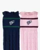 COQUETTE SOCKS PINK/NAVY 2XPACK sold by Nude Project