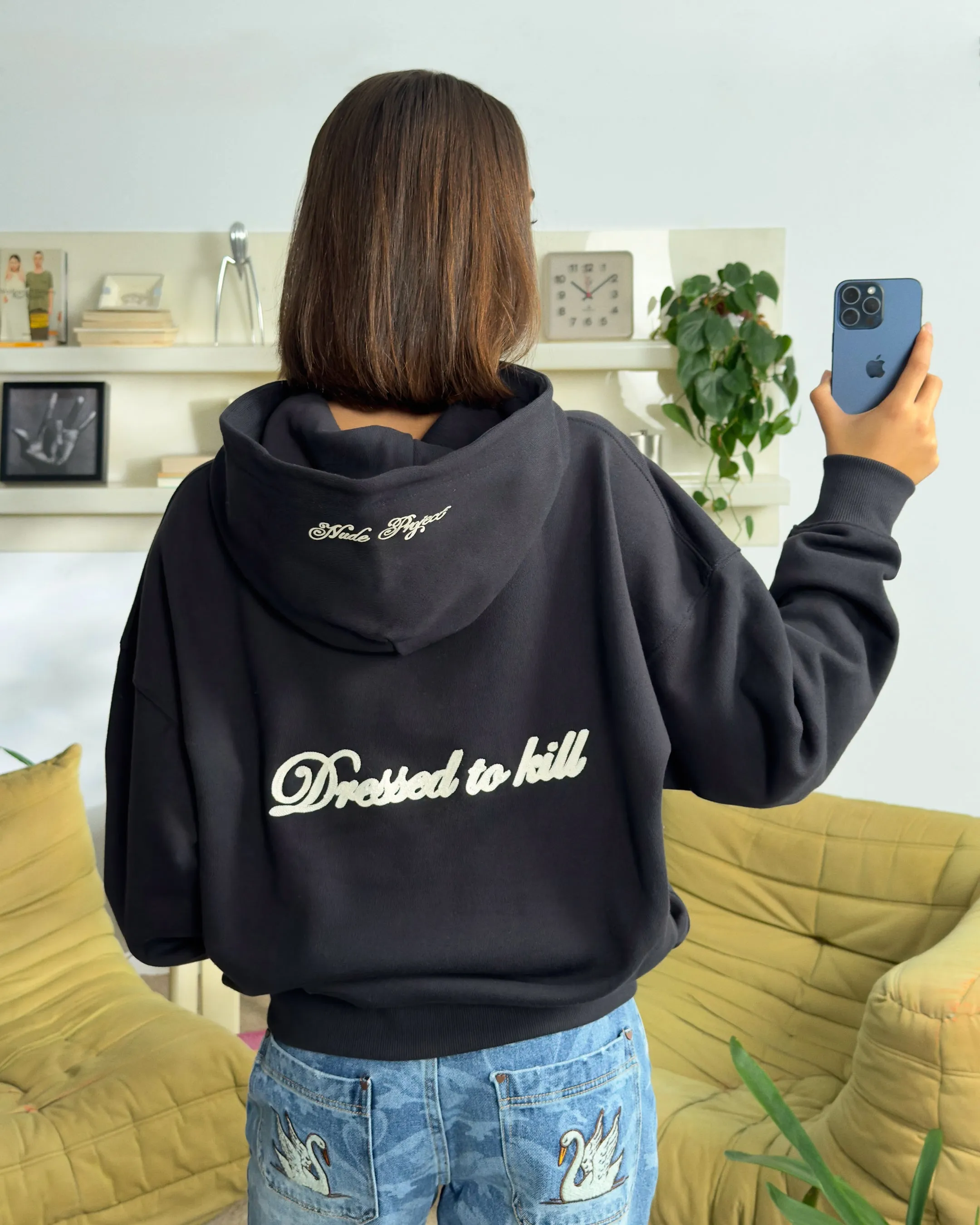 Kill Bill Zip-Up Hoodie Ash sold by Nude Project product image thumbnail 5