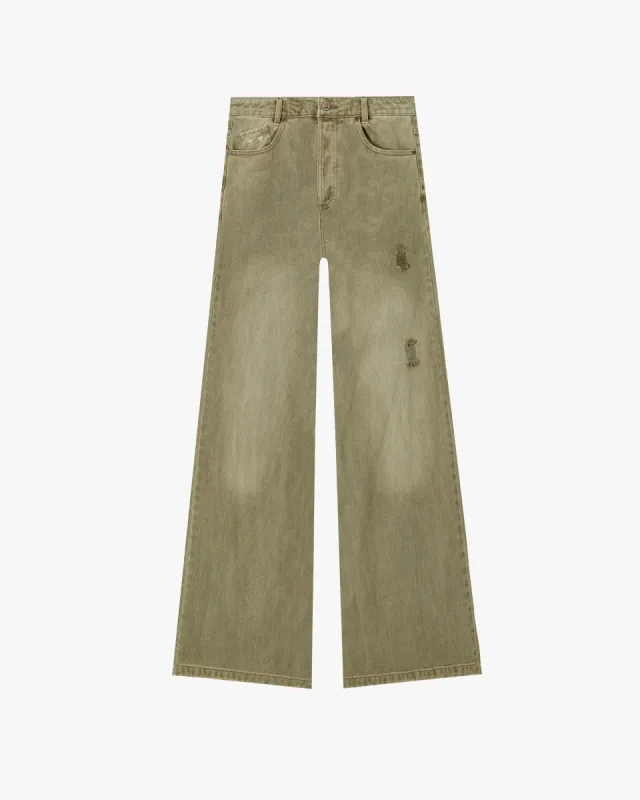 Bootcut Jeans Green sold by Nude Project