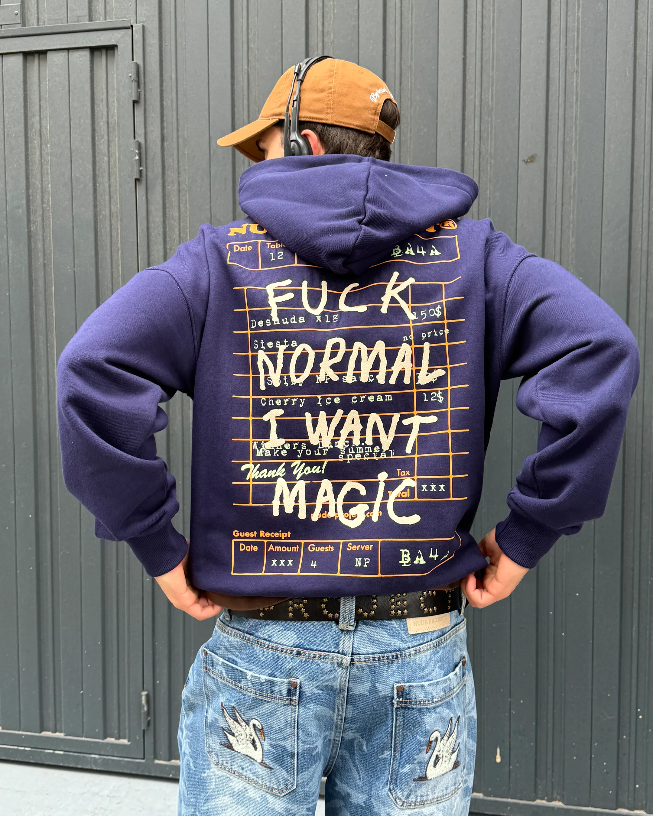 Fuck Normal Hoodie Navy sold by Nude Project product image thumbnail 2