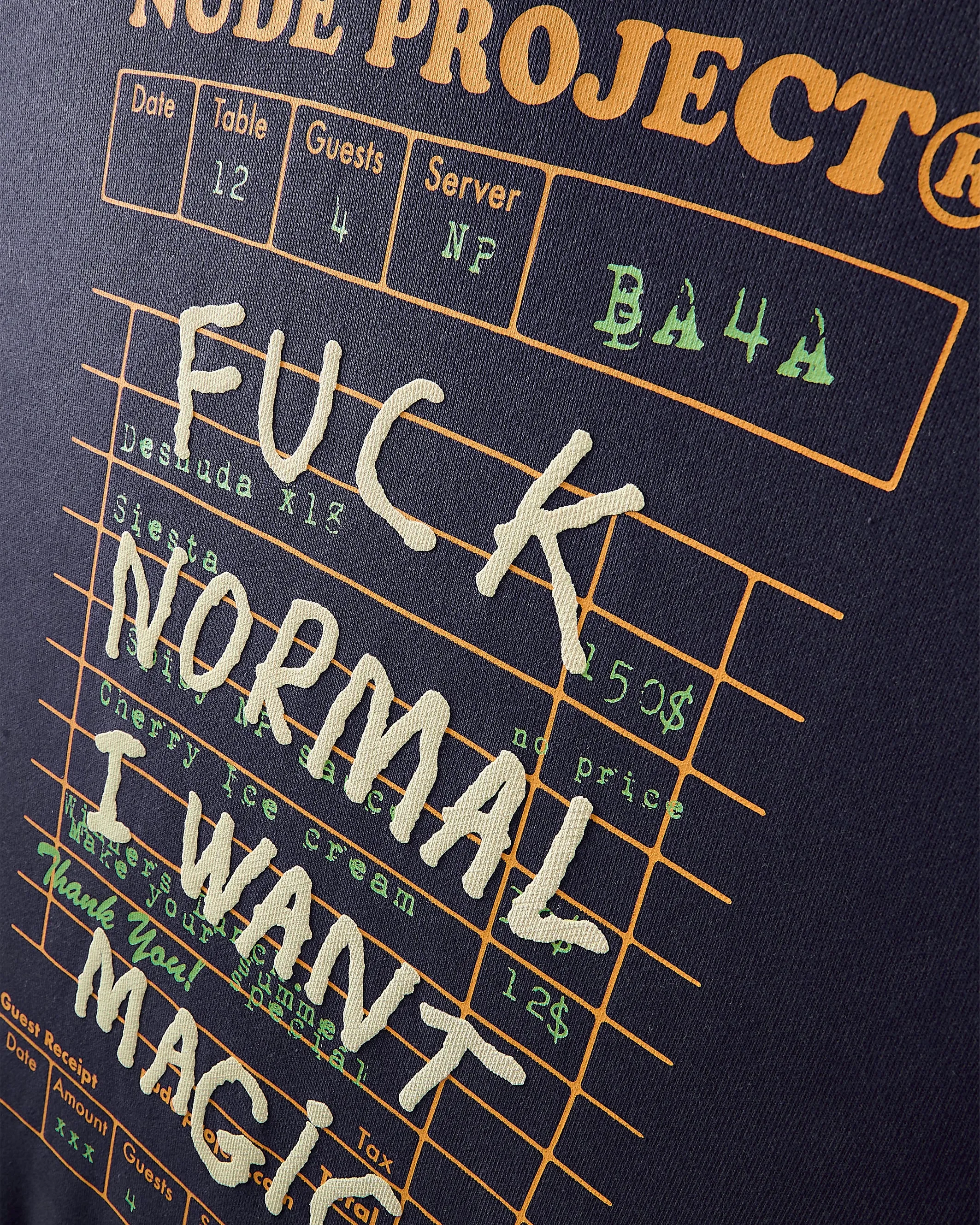 Fuck Normal Hoodie Navy sold by Nude Project product image thumbnail 5