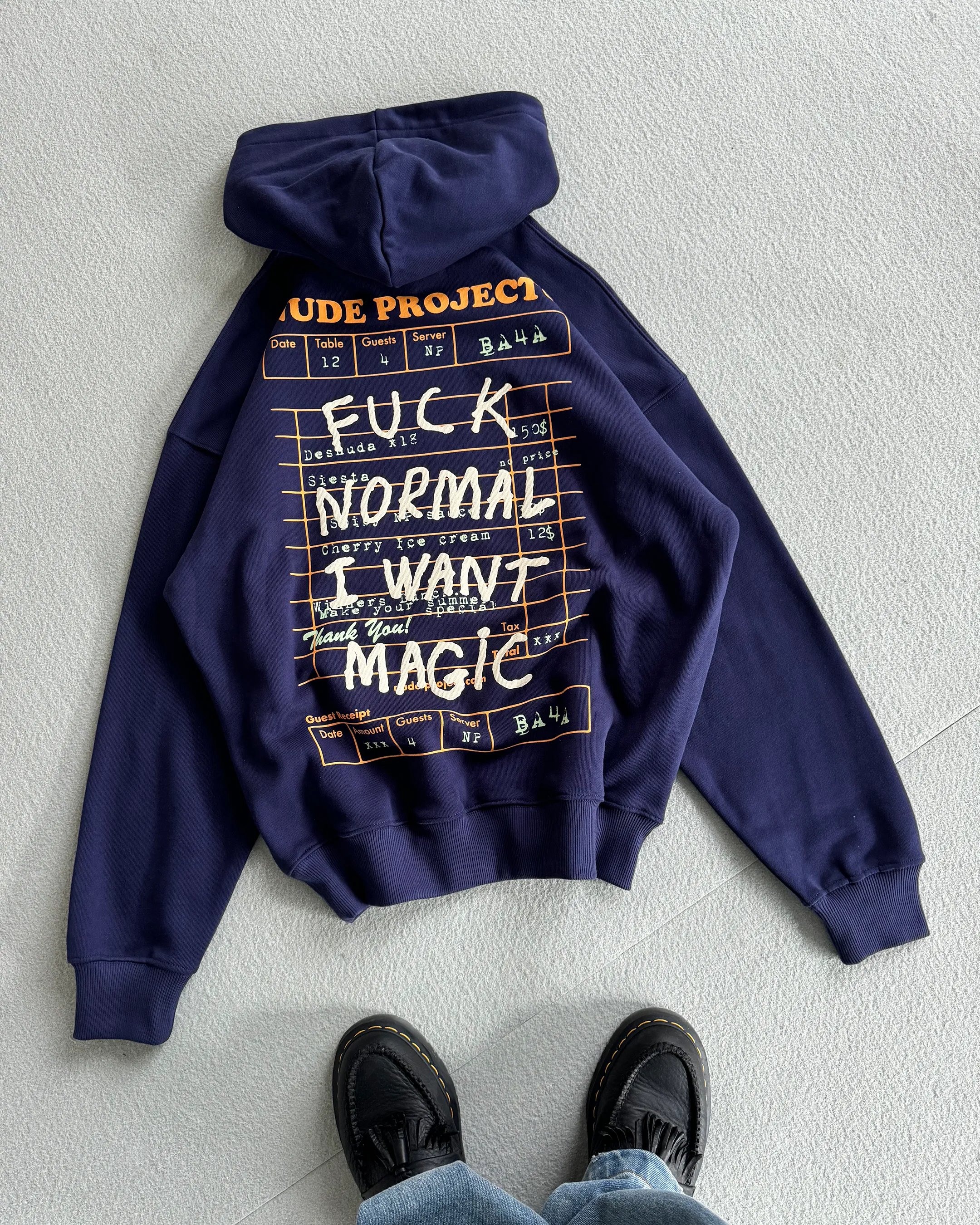 Fuck Normal Hoodie Navy sold by Nude Project product image thumbnail 4
