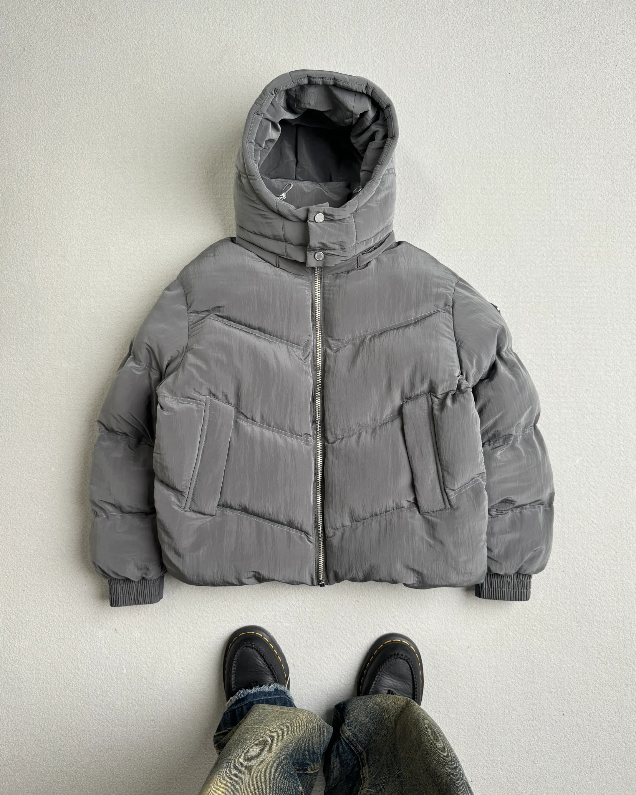 Og Puffer Jacket Grey sold by Nude Project product image thumbnail 4