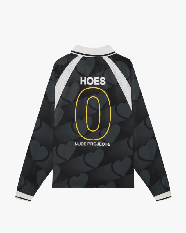 NO GAME FOOTBALL LONG-SLEEVE TEE BLACK sold by Nude Project