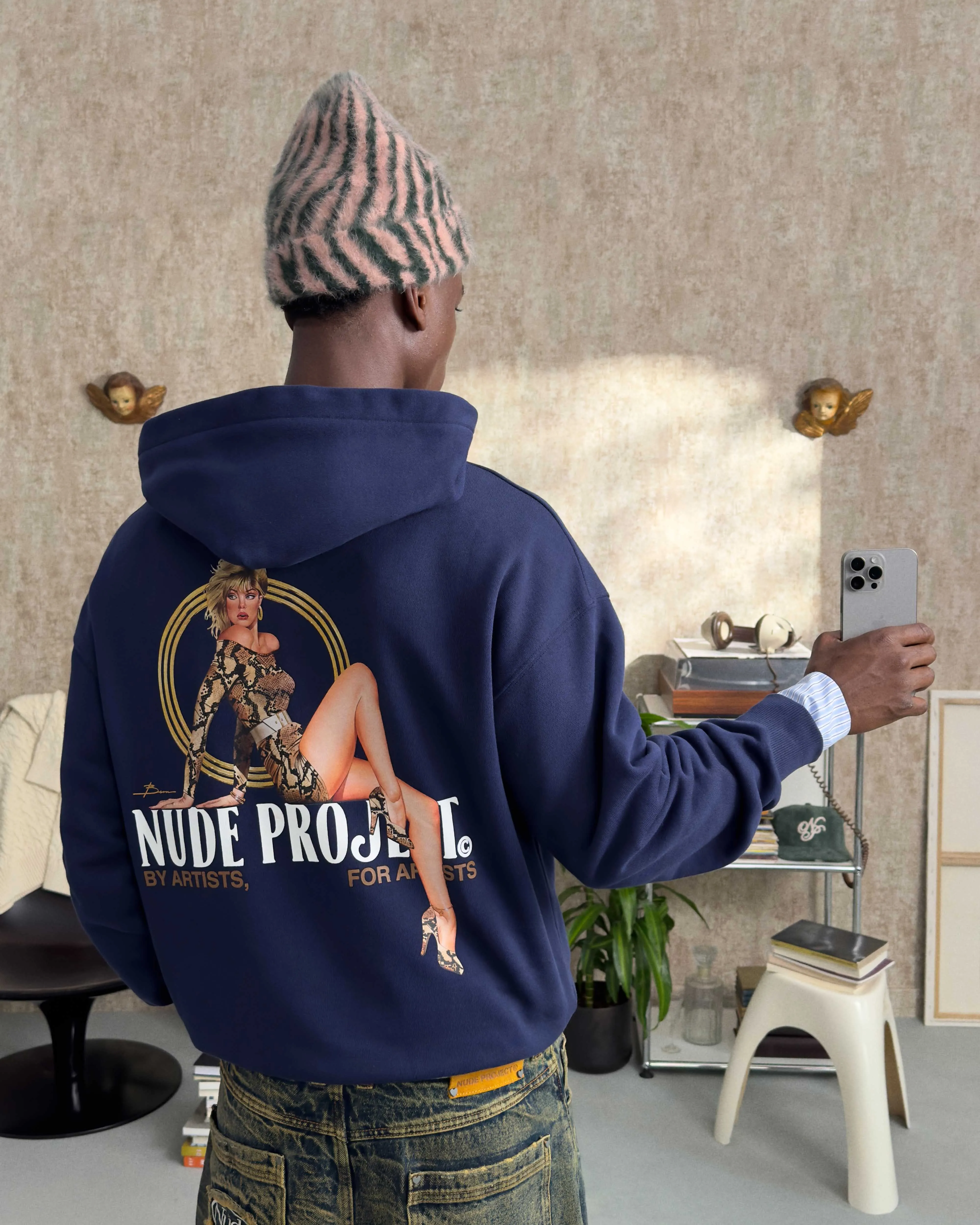 Suave Hoodie Navy sold by Nude Project product image thumbnail 2