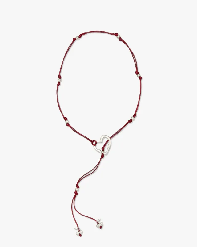 THE Y NECKLACE RED sold by Nude Project