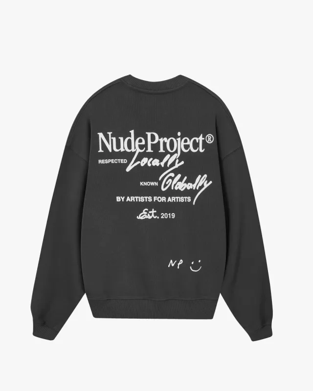 Global Soon Sweatshirt Ash sold by Nude Project