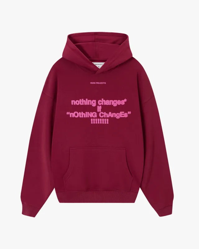 fActs?* HOODIE BURGUNDY sold by Nude Project