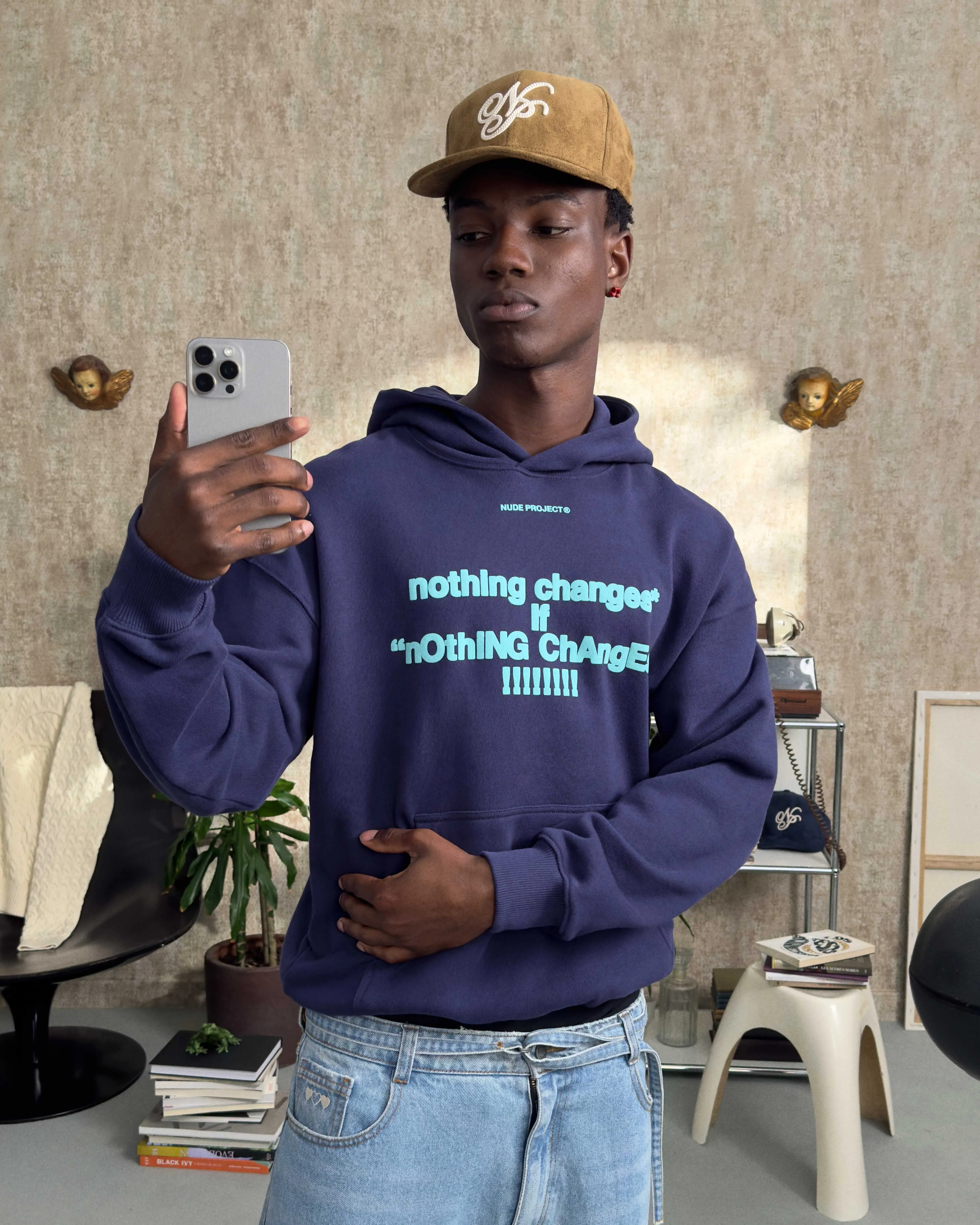 fActs?* Hoodie Navy sold by Nude Project product image thumbnail 2