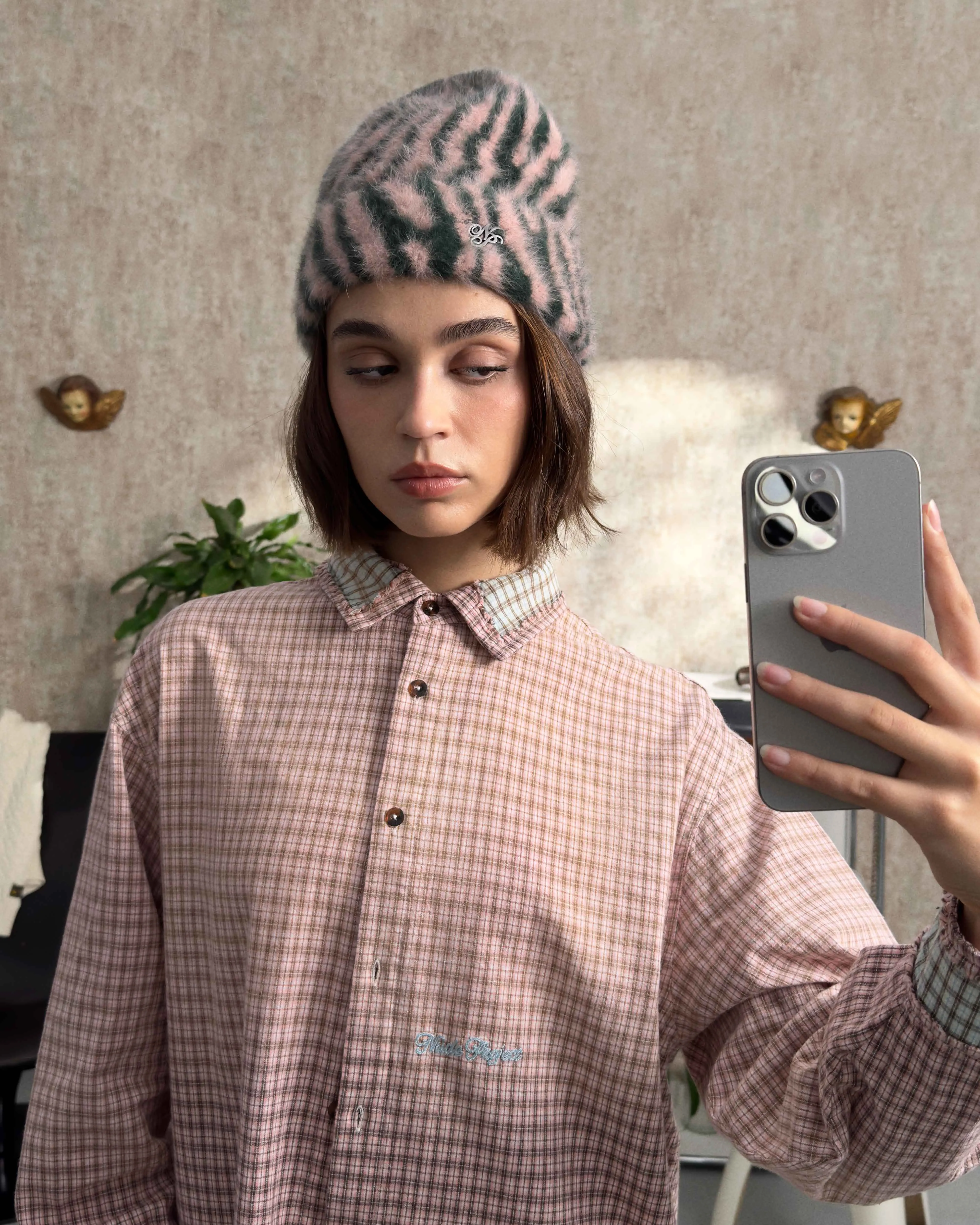 ANGORA BEANIE PINK sold by Nude Project product image thumbnail 2