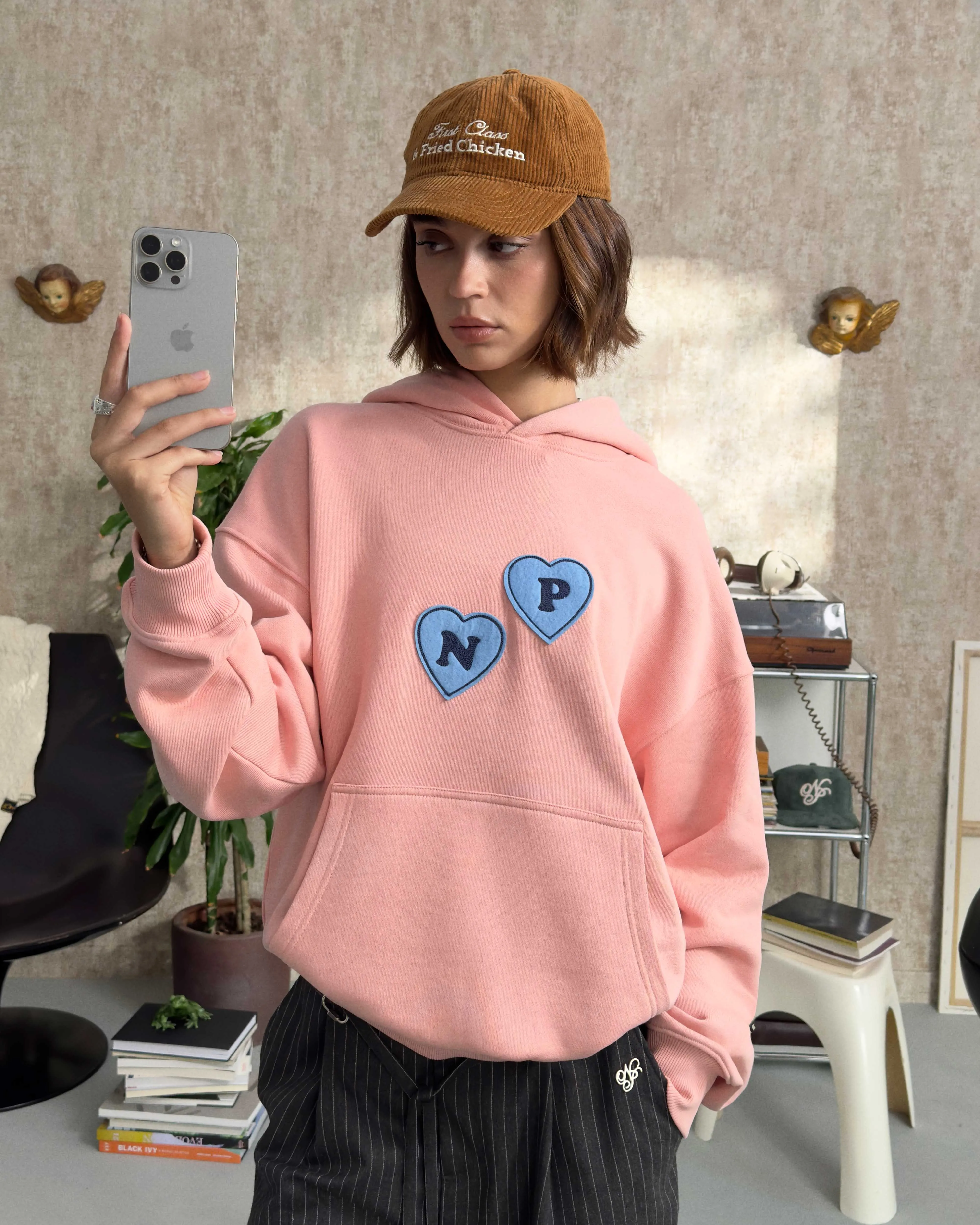 "Pleasures" Hoodie Pink sold by Nude Project product image thumbnail 4