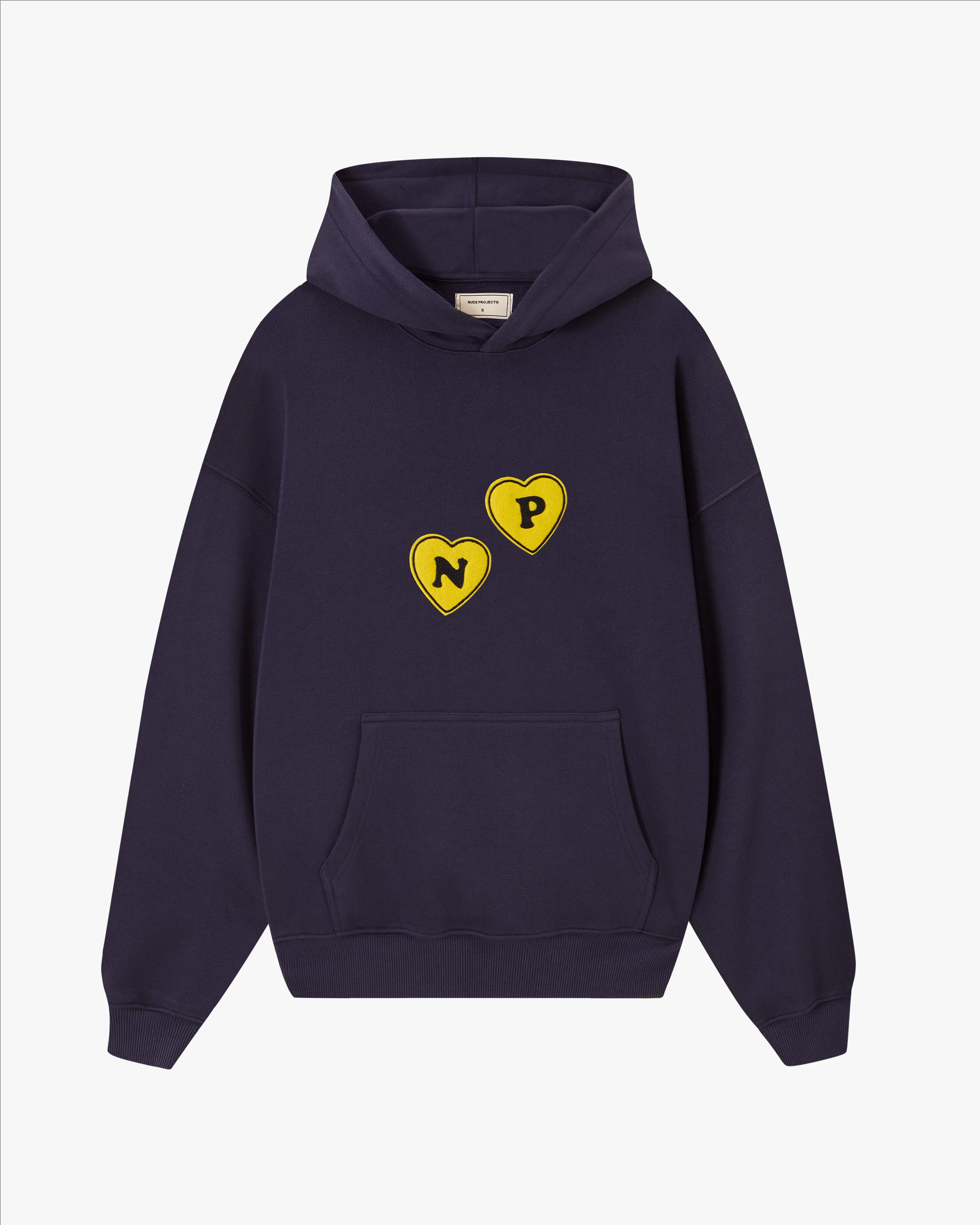 "PLEASURES" HOODIE NAVY sold by Nude Project product image thumbnail 3