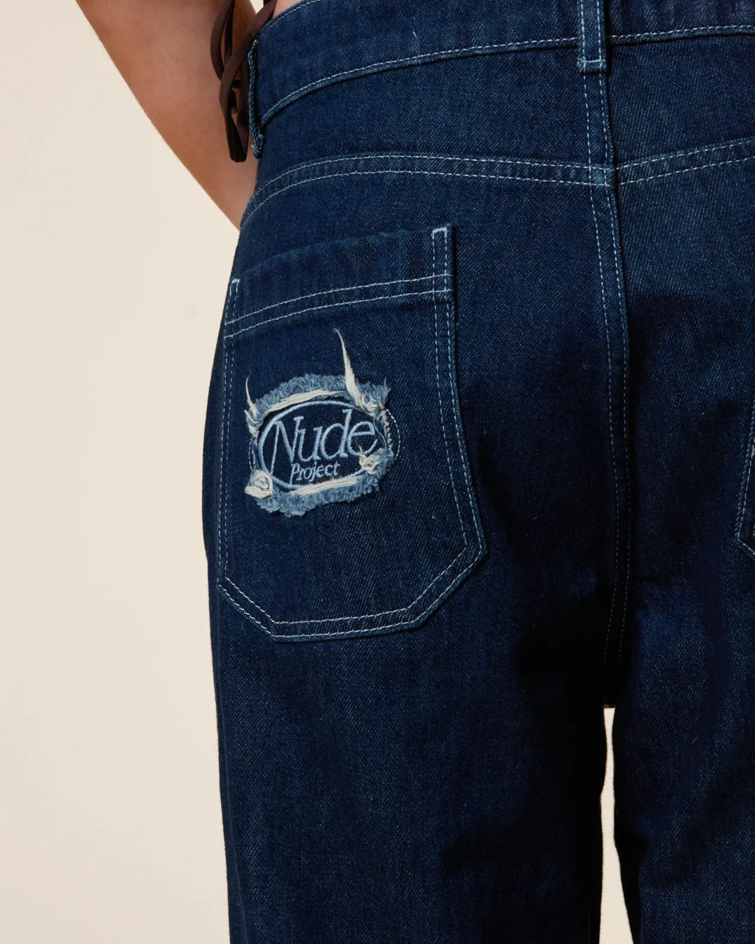 DENIM PANTS DEEP BLUE sold by Nude Project product image thumbnail 3