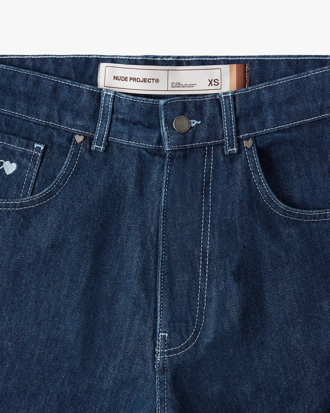 DENIM PANTS DEEP BLUE sold by Nude Project product image thumbnail 4