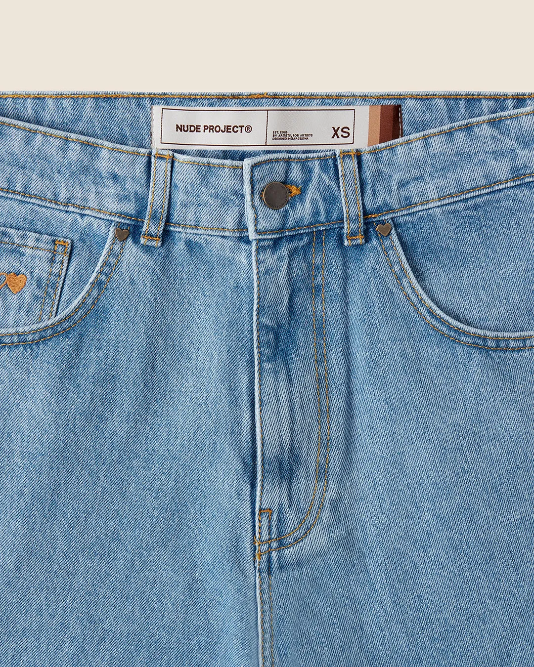 DENIM PANTS WASHED BLUE sold by Nude Project product image thumbnail 3