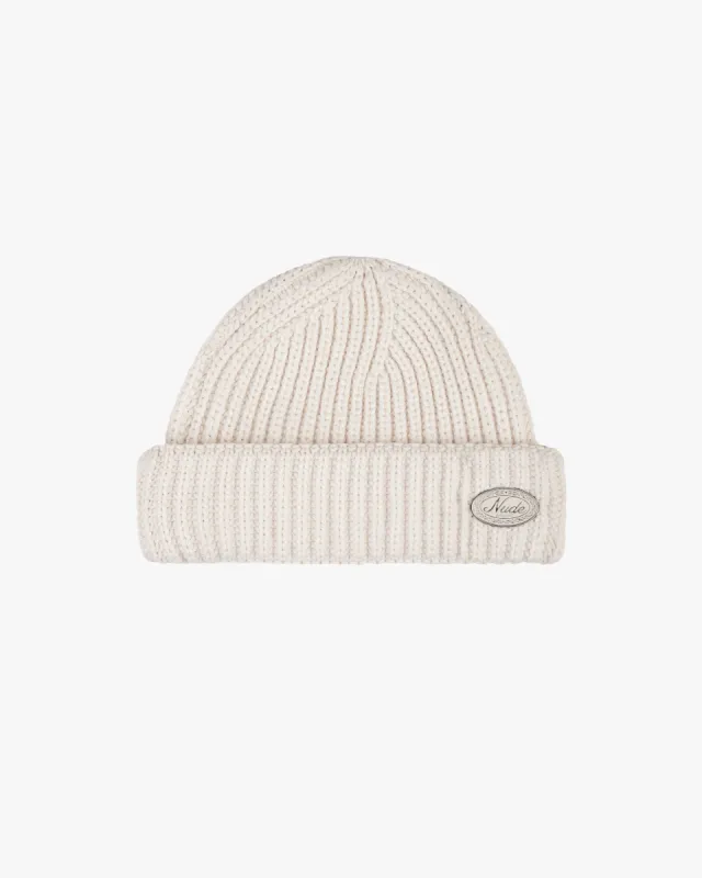 Fisherman Beanie Ivory sold by Nude Project