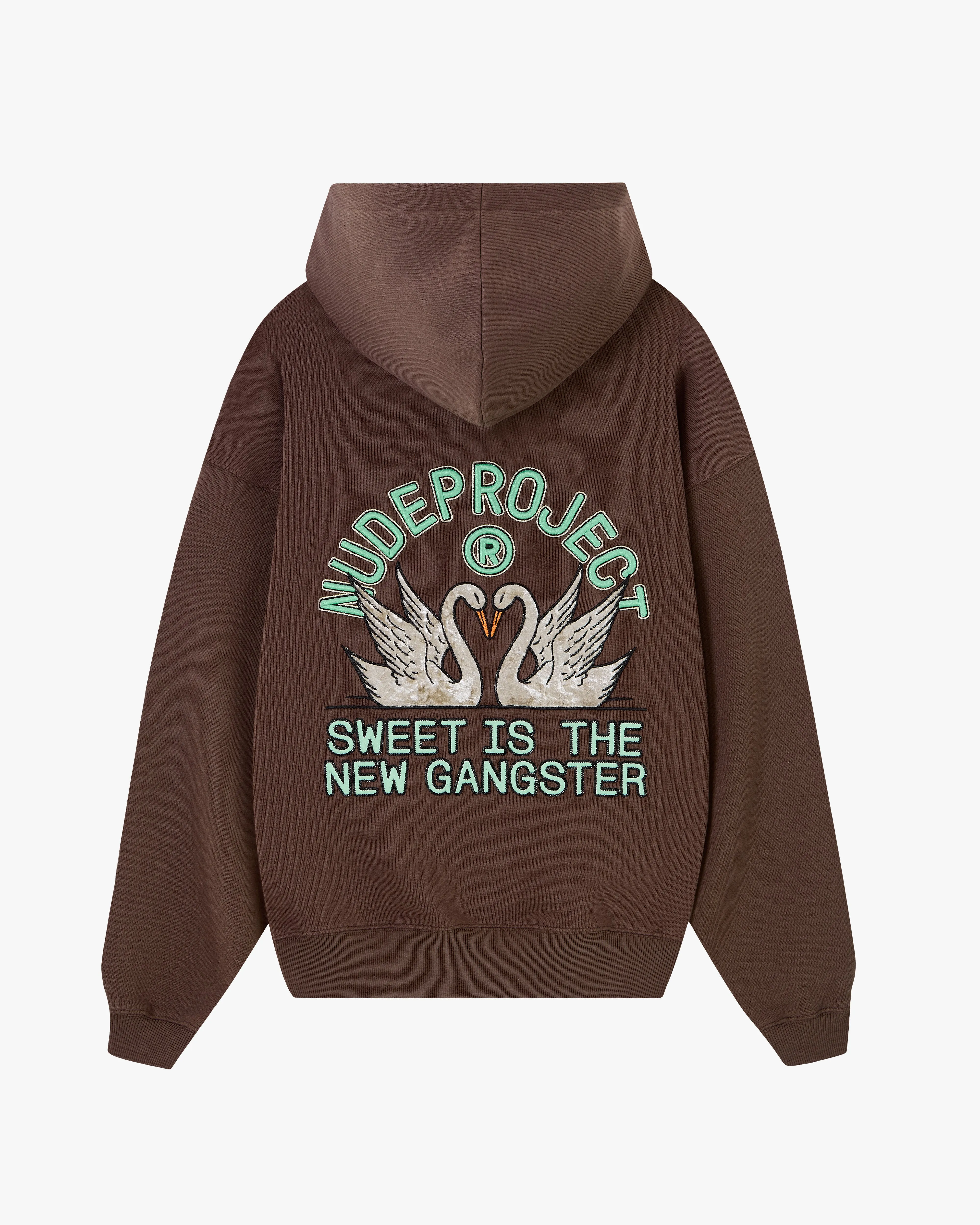 Swans Hoodie Brown sold by Nude Project