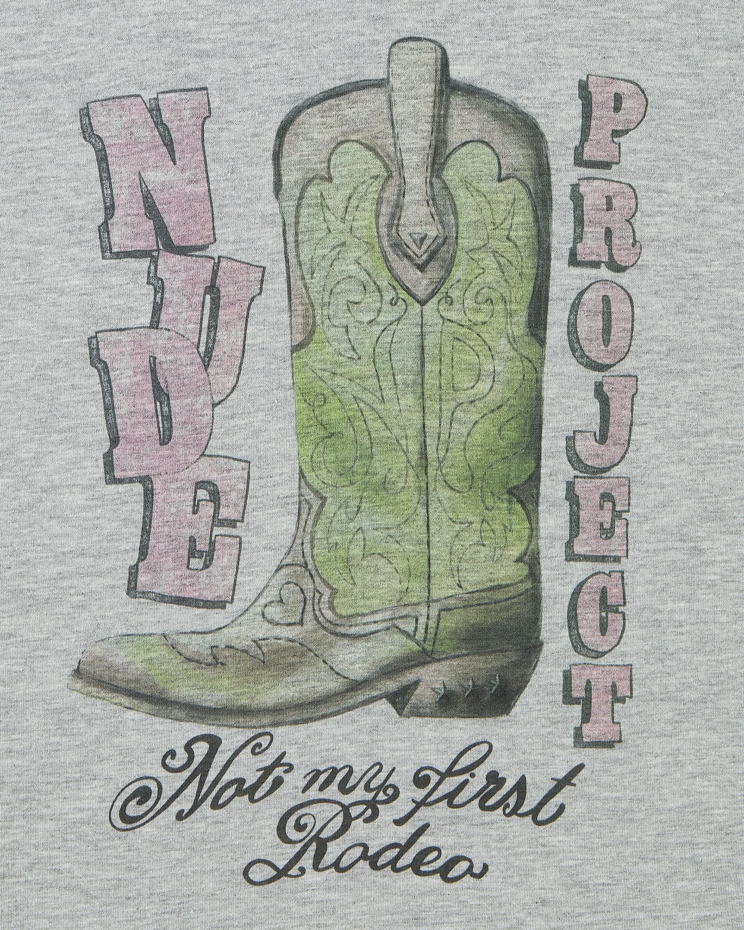 Yeehaw Tee Grey sold by Nude Project product image thumbnail 5