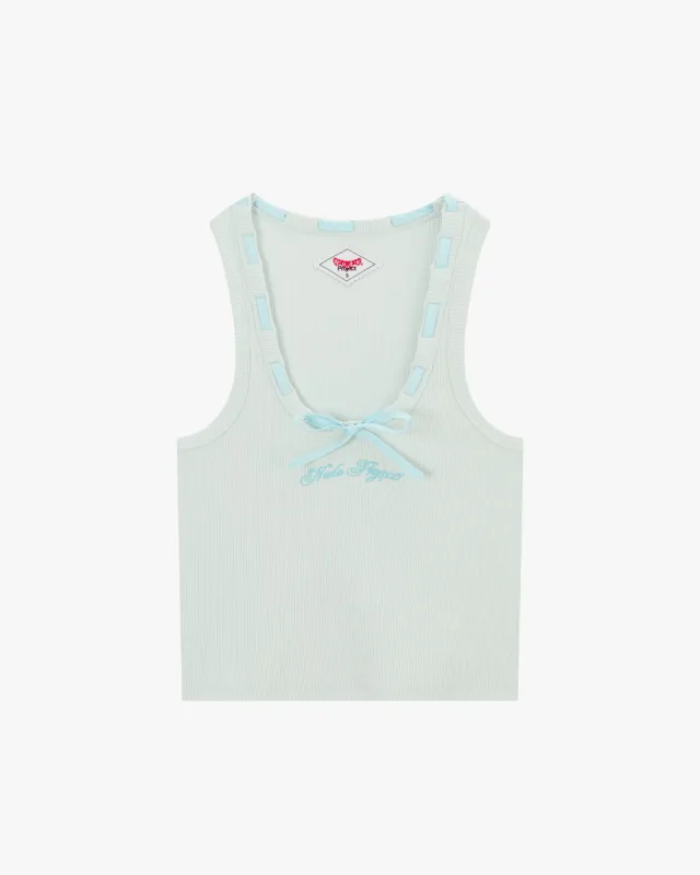 Cutie Bow Tank Top Blue sold by Nude Project