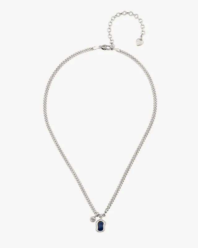 Blue Ocean Necklace Silver sold by Nude Project
