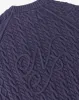 La Nonna Knit Cable Sweater Navy sold by Nude Project