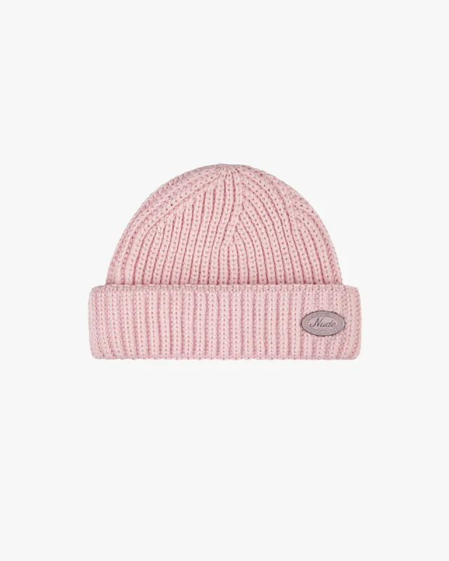 FISHERMAN LAUREL BEANIE PINK sold by Nude Project