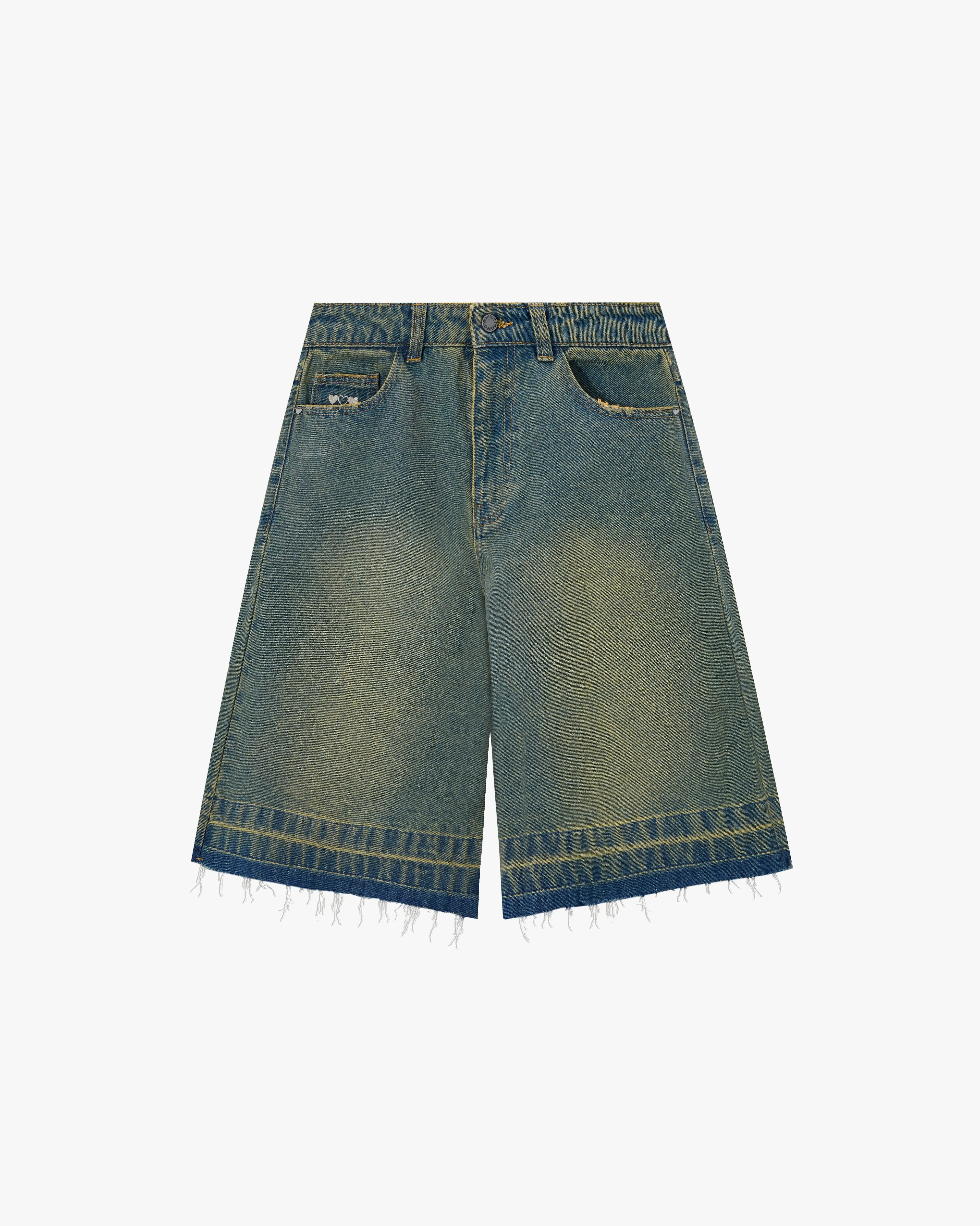 OLD BAGGY DENIM SHORTS INDIGO sold by Nude Project