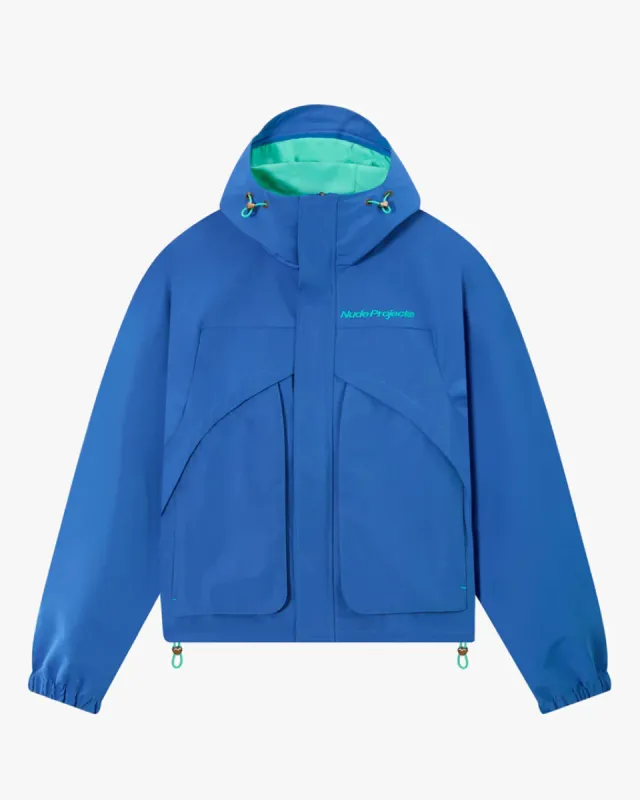 Milestones Windbreaker Jacket Blue sold by Nude Project