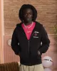 Heartbroken Zip-Up Hoodie Black sold by Nude Project