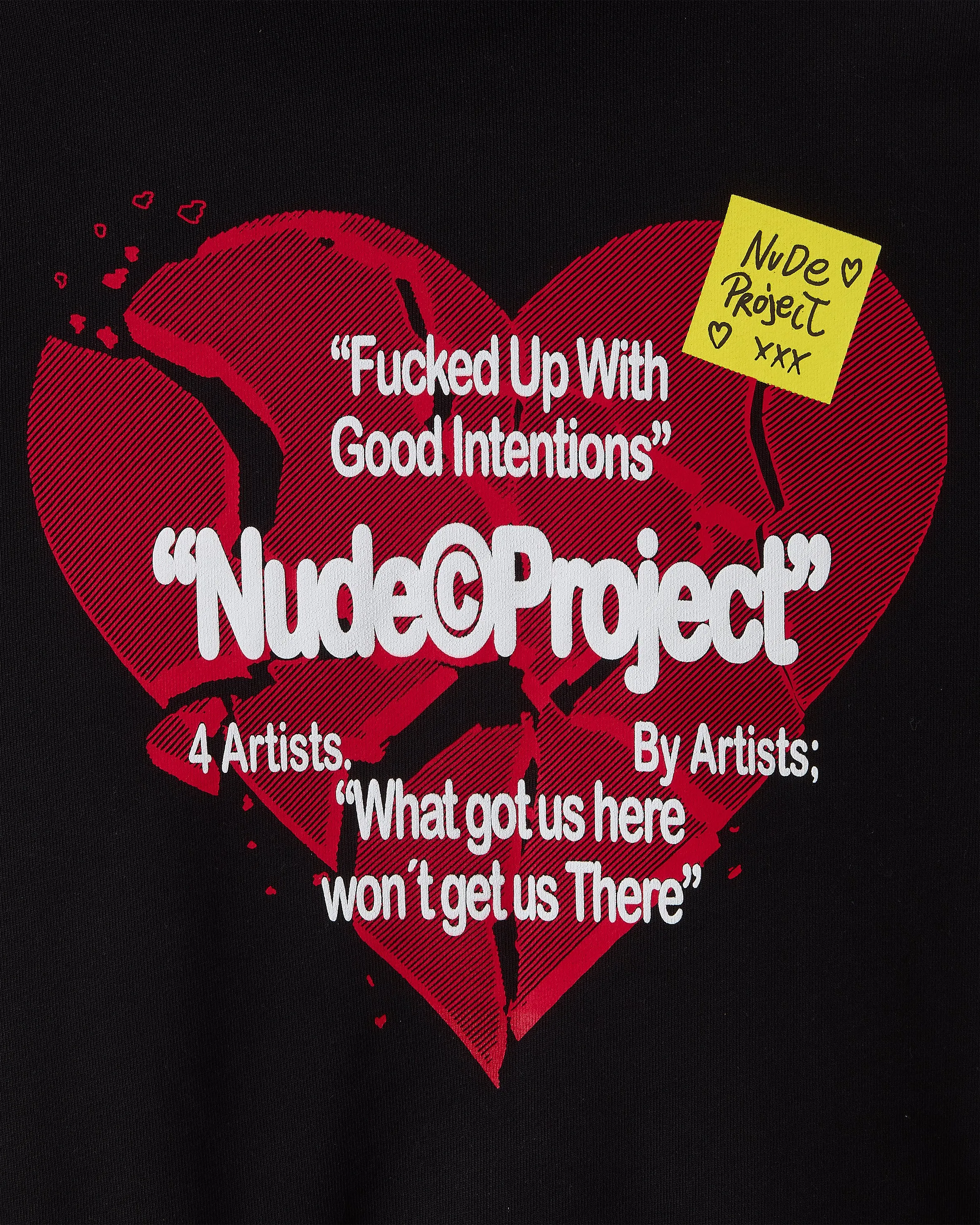 Heartbroken Zip-Up Hoodie Black sold by Nude Project product image thumbnail 5