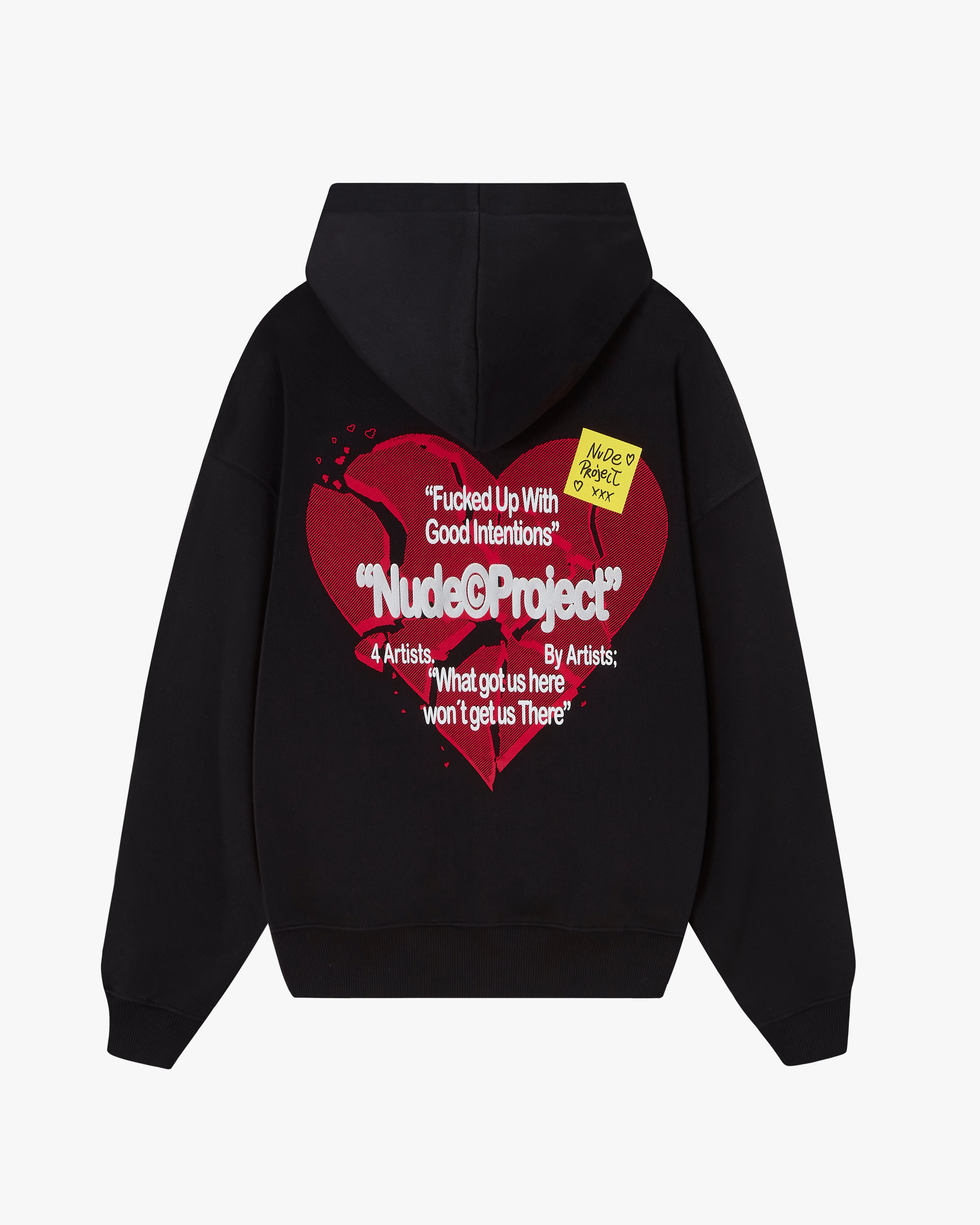 Heartbroken Zip-Up Hoodie Black sold by Nude Project
