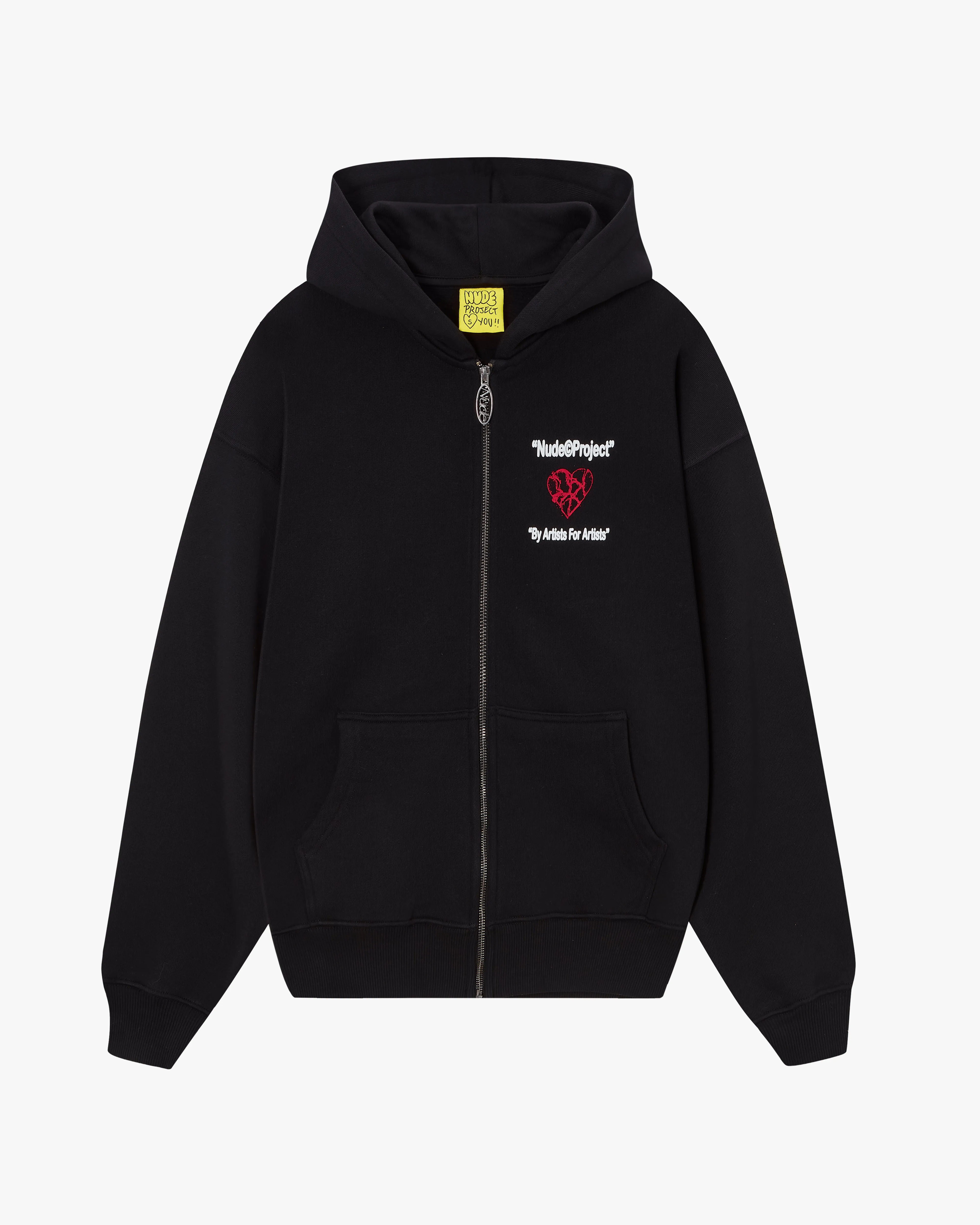 Heartbroken Zip-Up Hoodie Black sold by Nude Project product image thumbnail 3