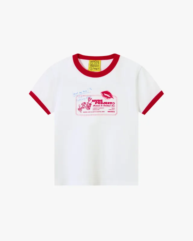 Napkin Tee White sold by Nude Project