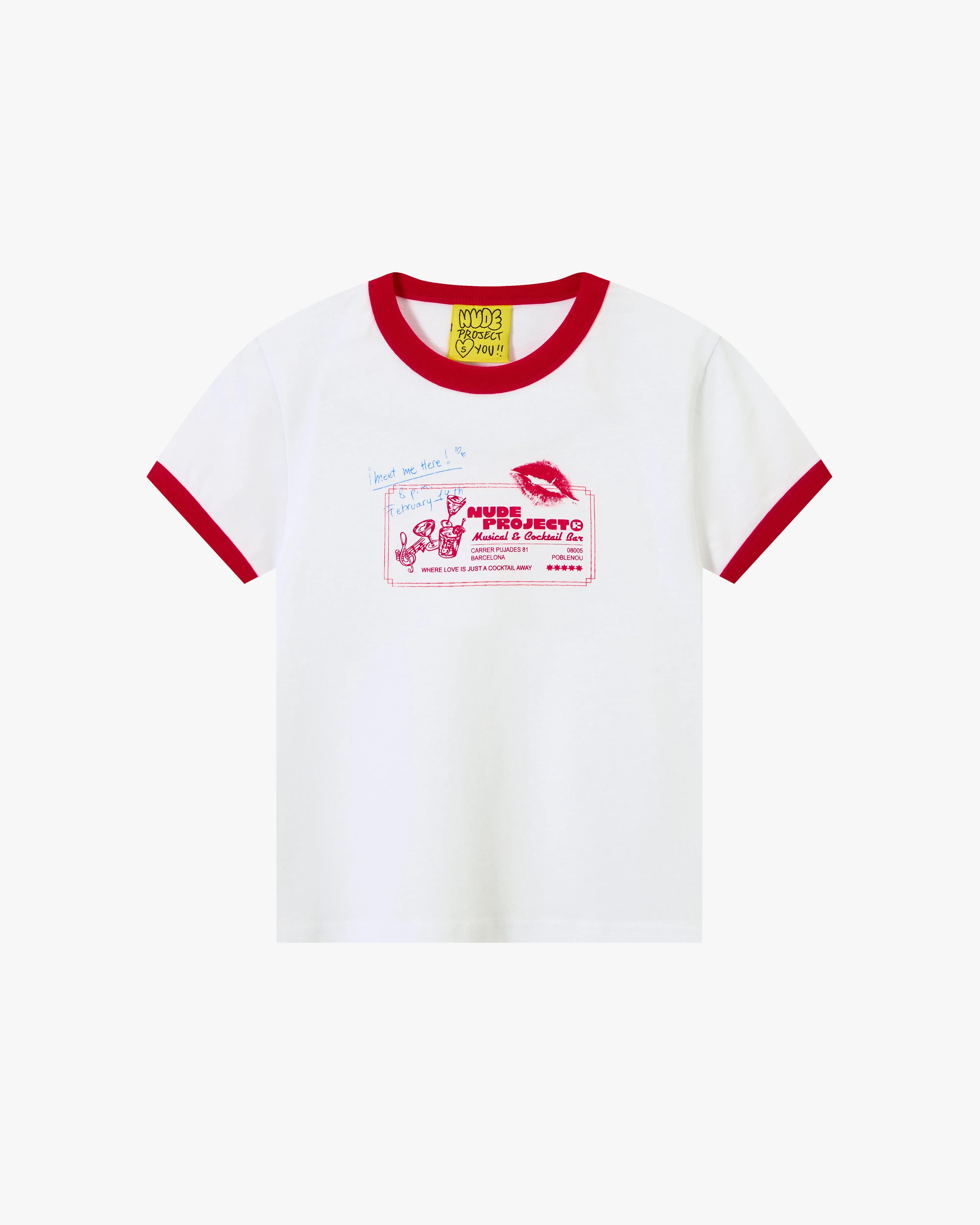 Napkin Tee White sold by Nude Project