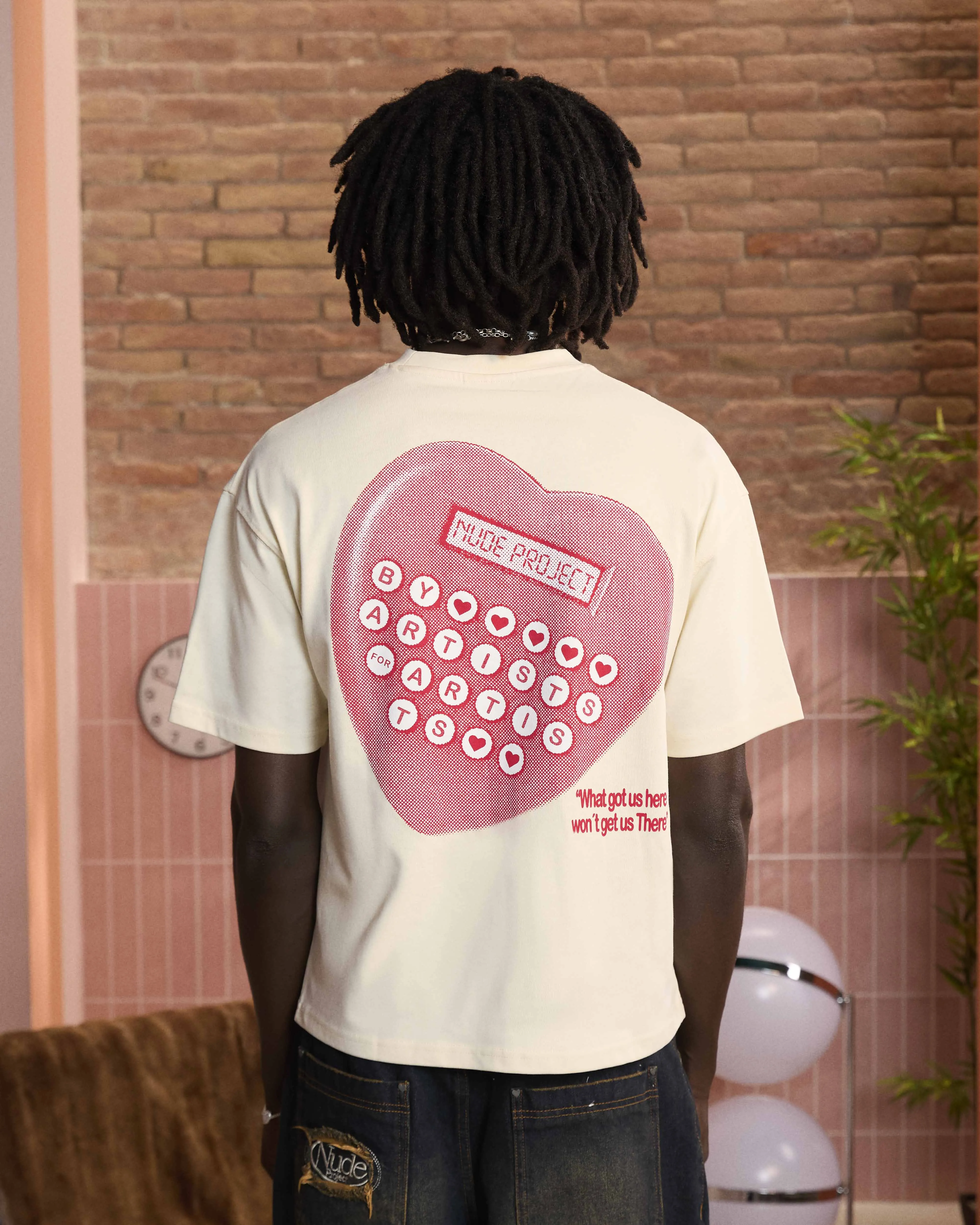 Calculator Tee Marshmallow sold by Nude Project product image thumbnail 4
