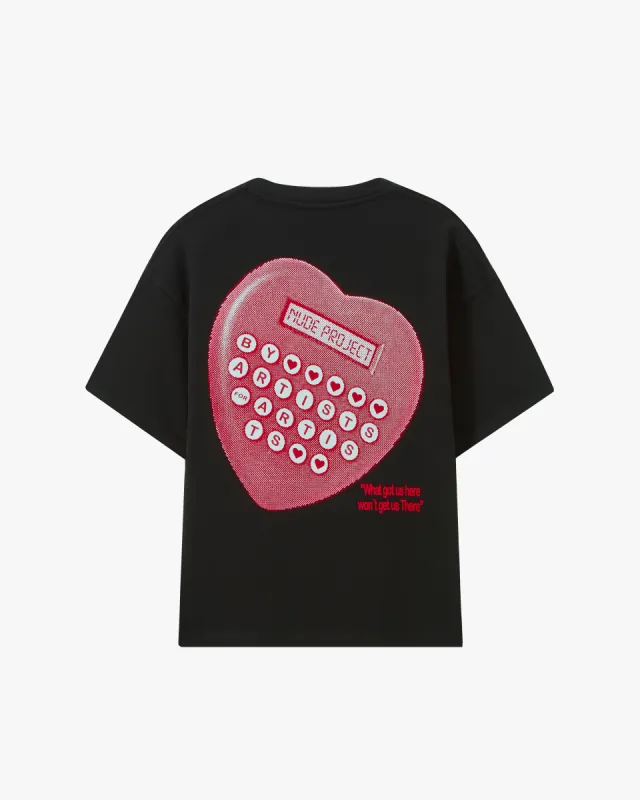 Calculator Tee Black sold by Nude Project
