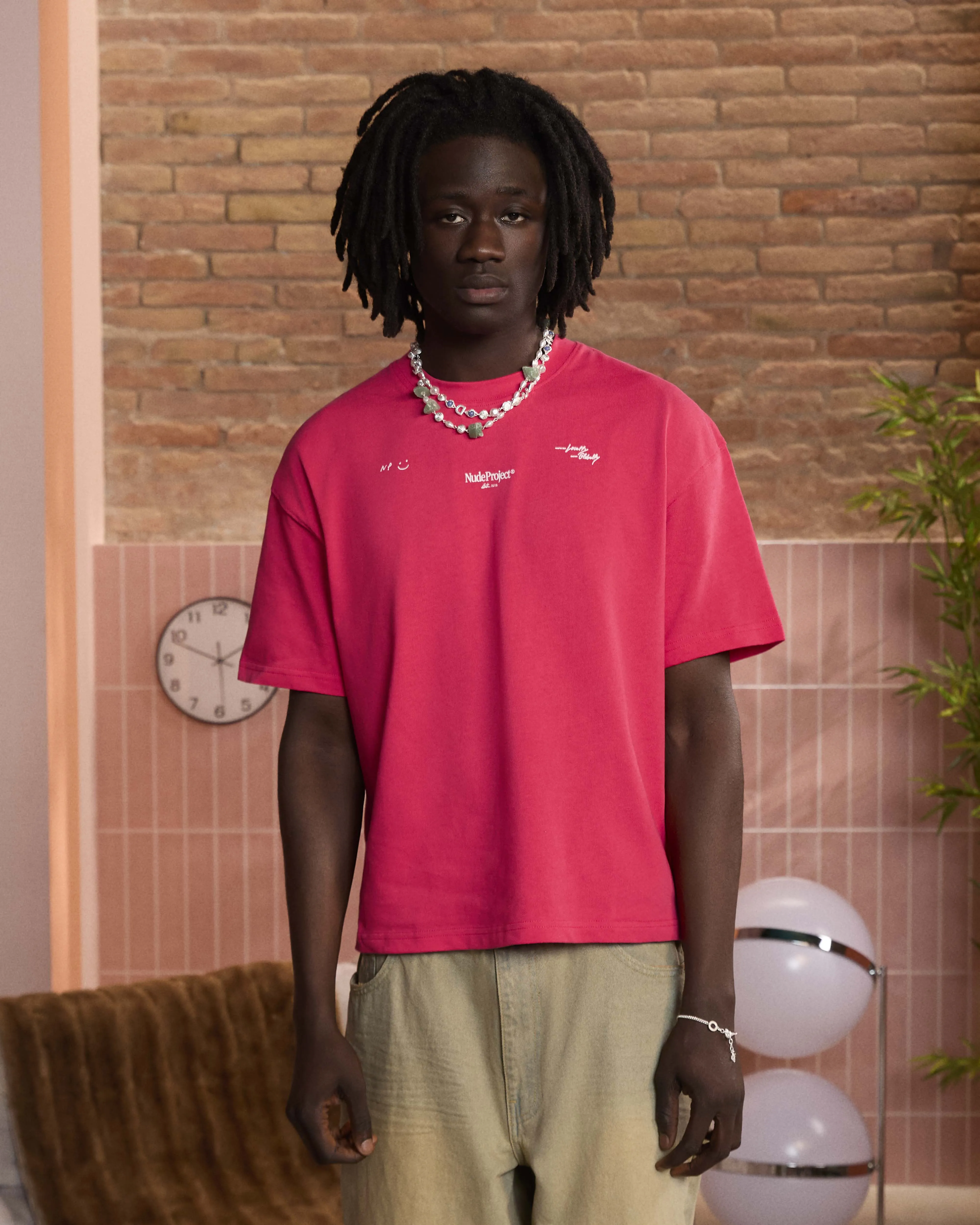 Global Soon Tee Raspberry sold by Nude Project product image thumbnail 2