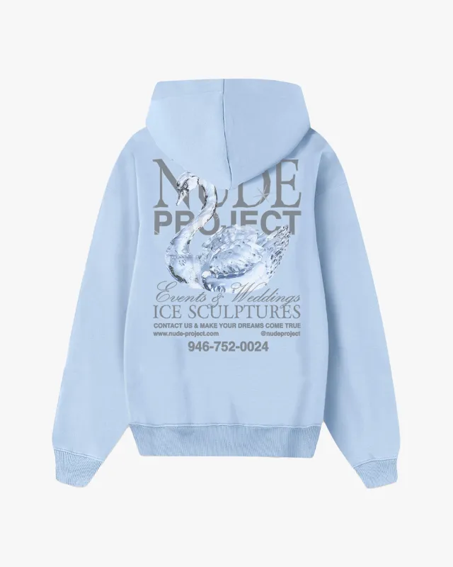 Sculpture Hoodie Light Blue sold by Nude Project