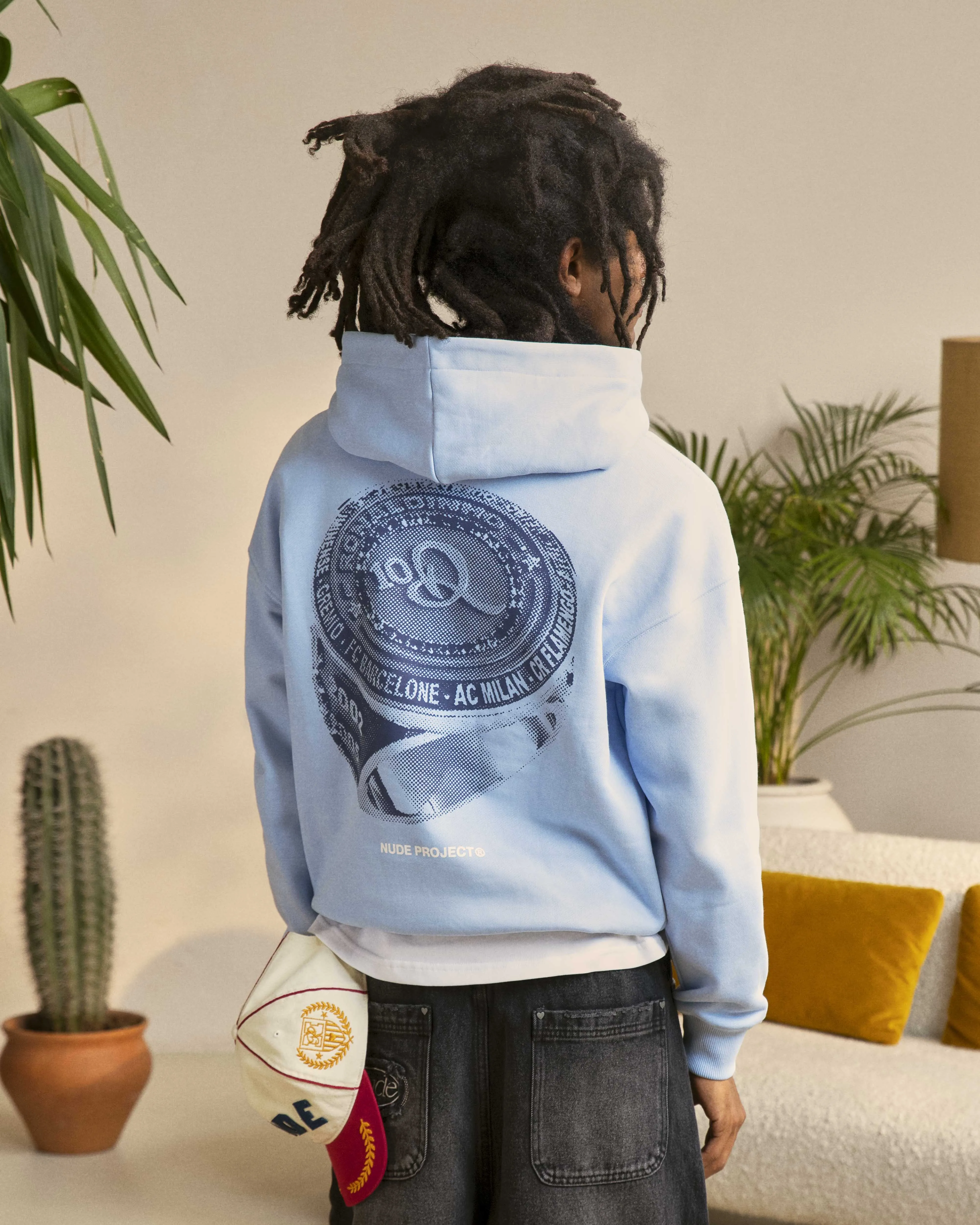Champion Hoodie Light Blue sold by Nude Project product image thumbnail 4