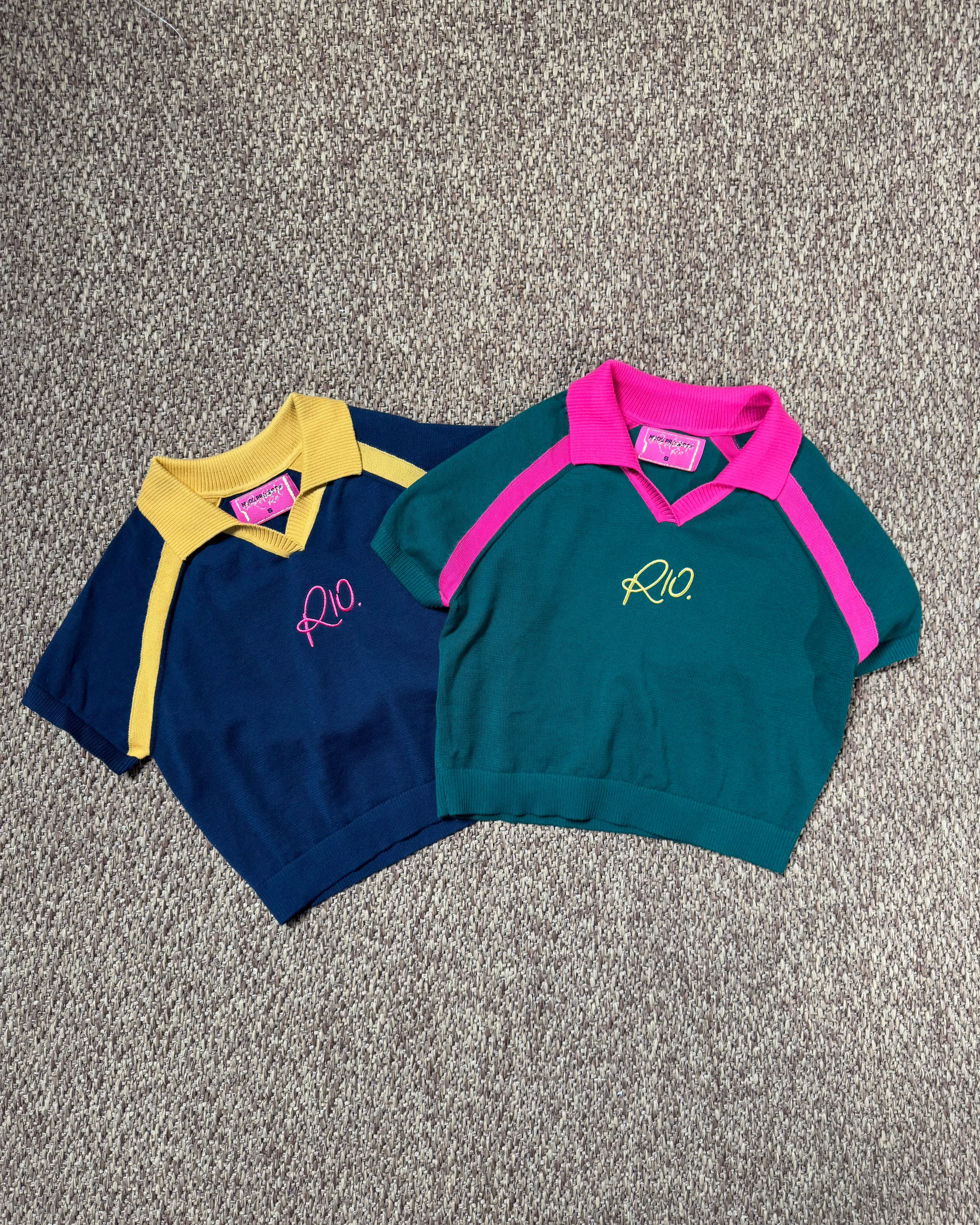 R10 Knit Polo Navy sold by Nude Project product image thumbnail 4