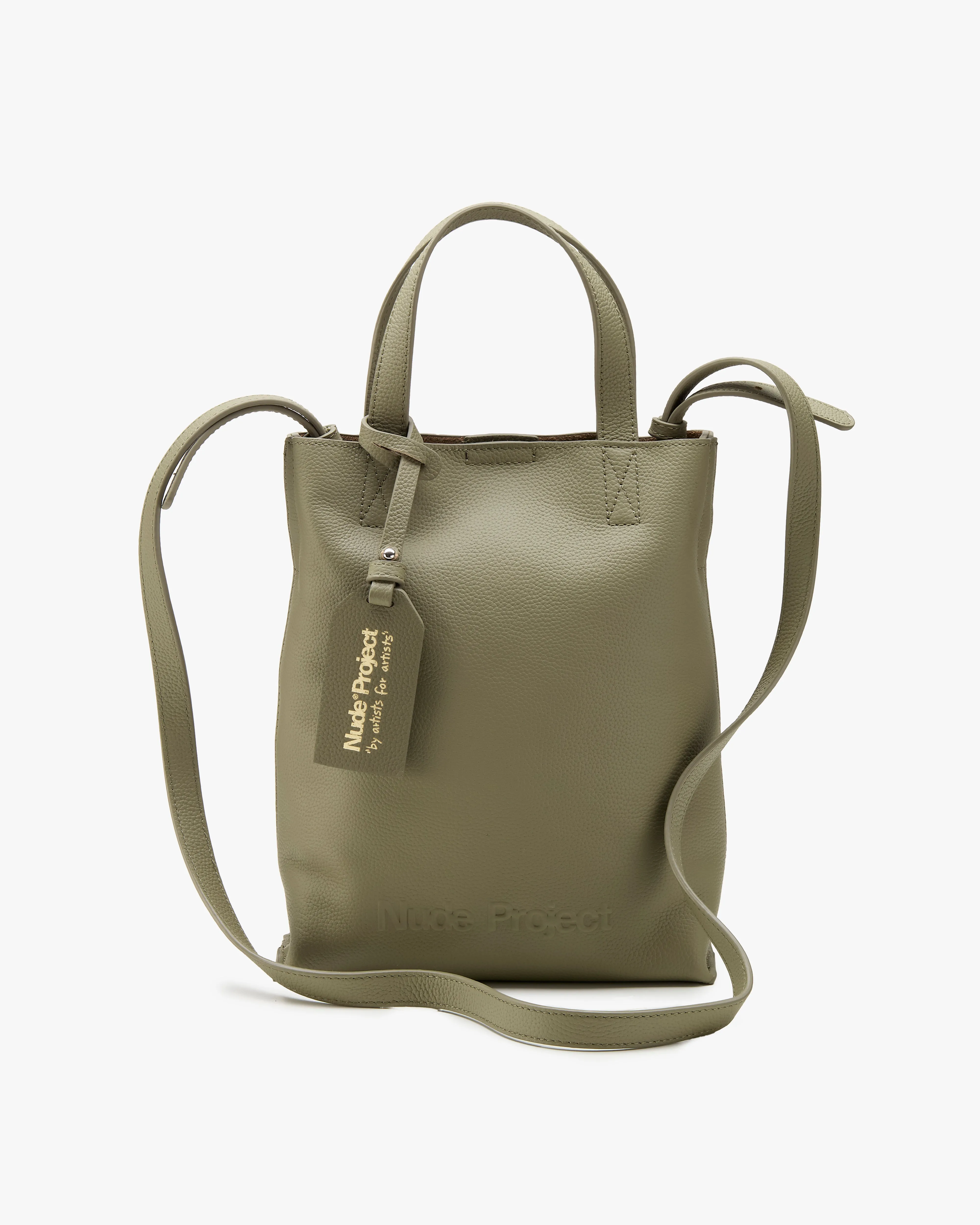 Minimal Leather Bag Olive sold by Nude Project product image thumbnail 5