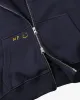 Global Soon Zip-Up Hoodie Navy sold by Nude Project
